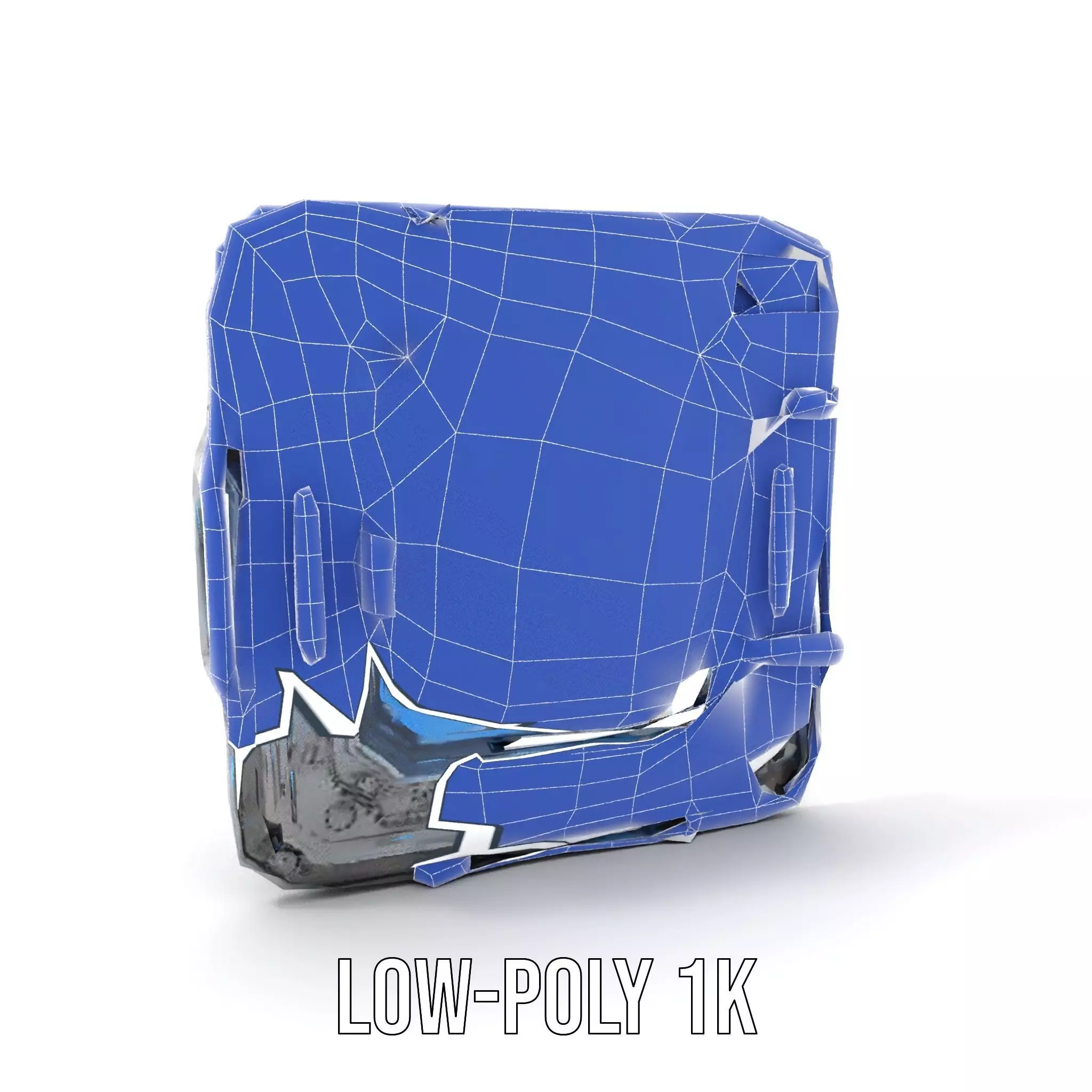 Futuristic SciFi Door Model Pack with Blue Glow Low-poly 3D model_23