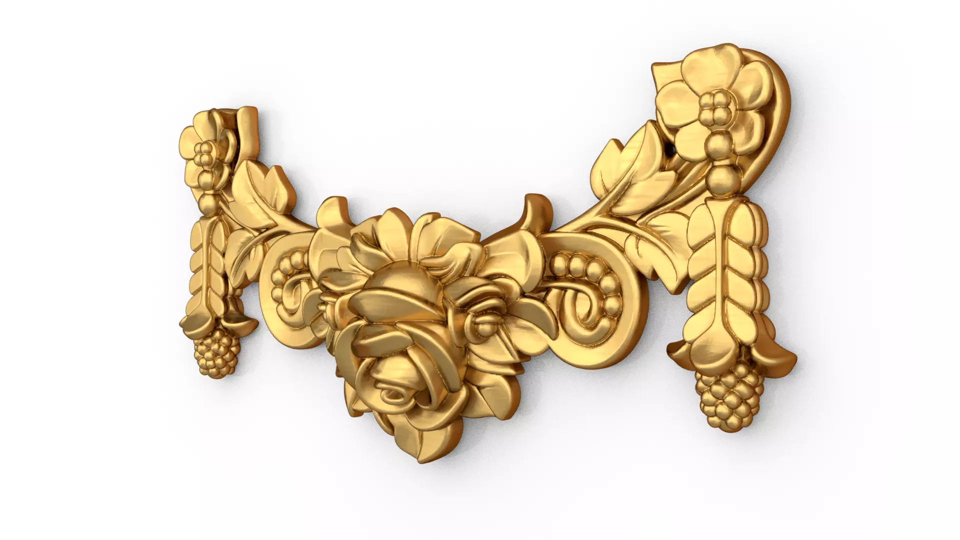 classic decorative swag onlay cnc 3d printing stl 01 3D print model_1