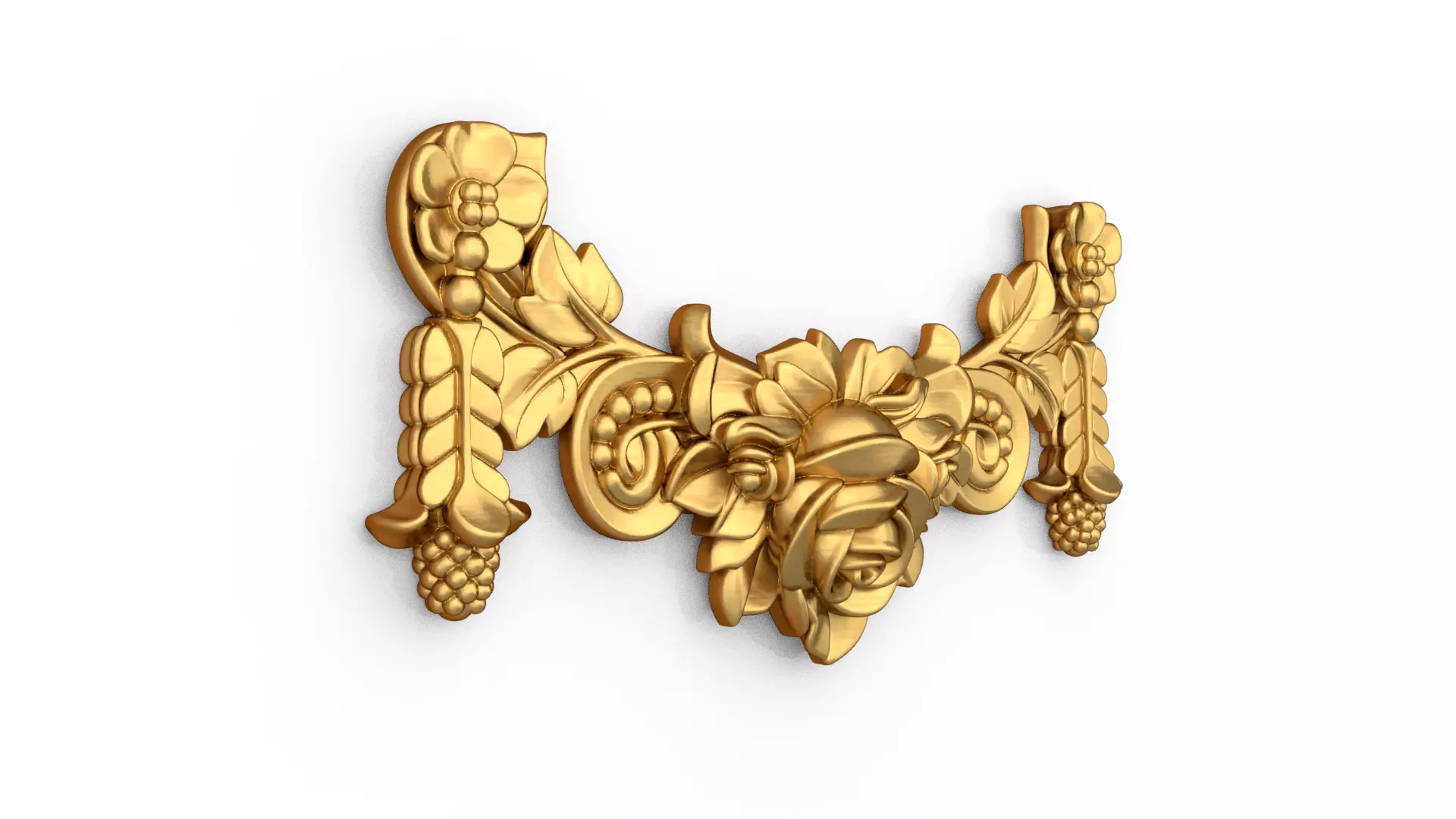 classic decorative swag onlay cnc 3d printing stl 01 3D print model_2