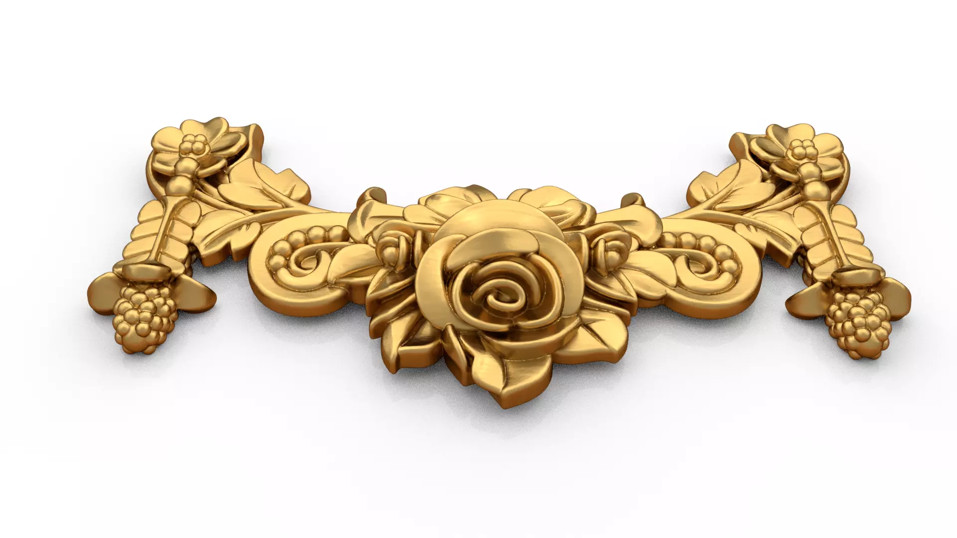 classic decorative swag onlay cnc 3d printing stl 01 3D print model_4