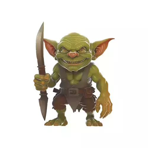 Goblin Warrior with Curved Blade