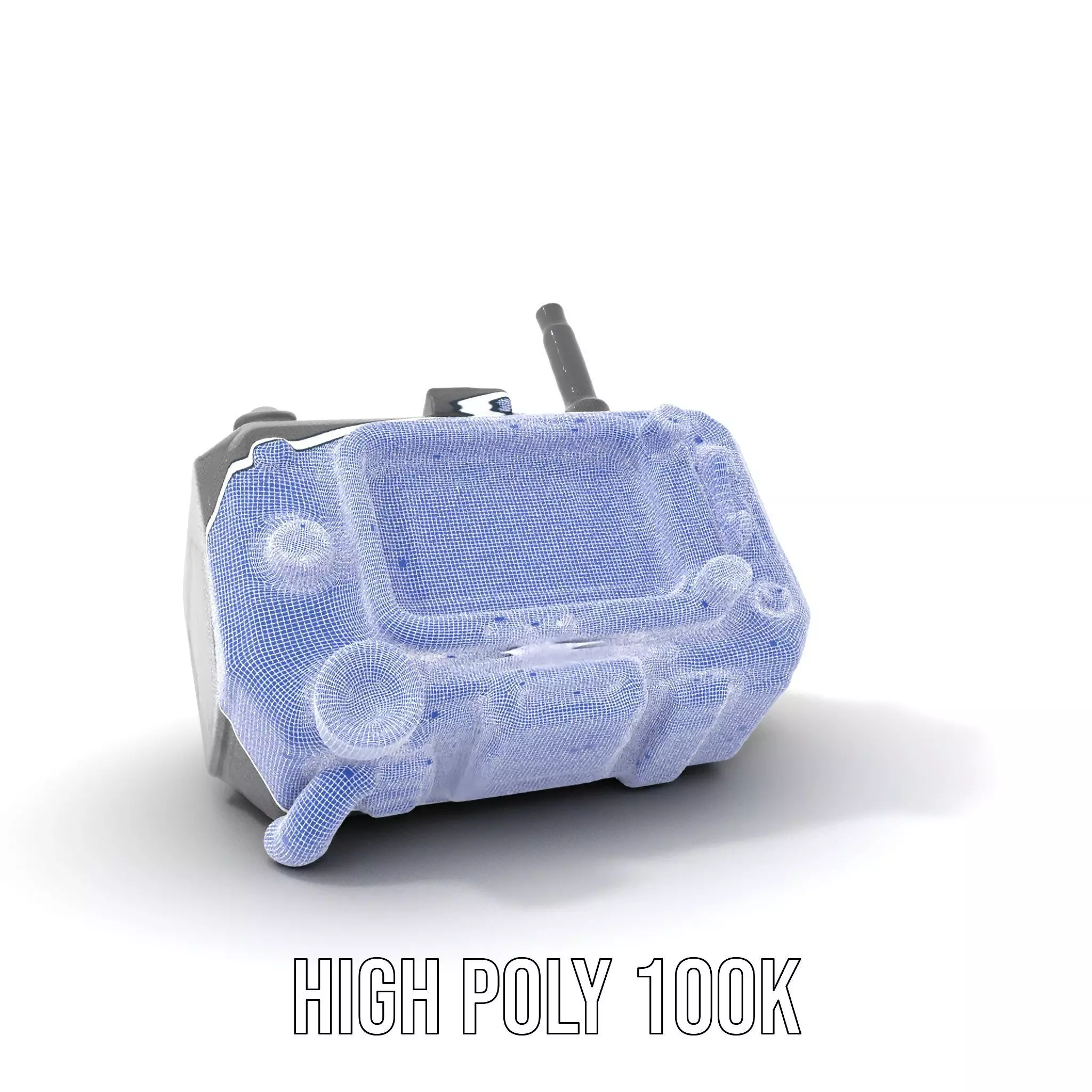 Retro Futuristic Device Model Pack Low-poly 3D model_5