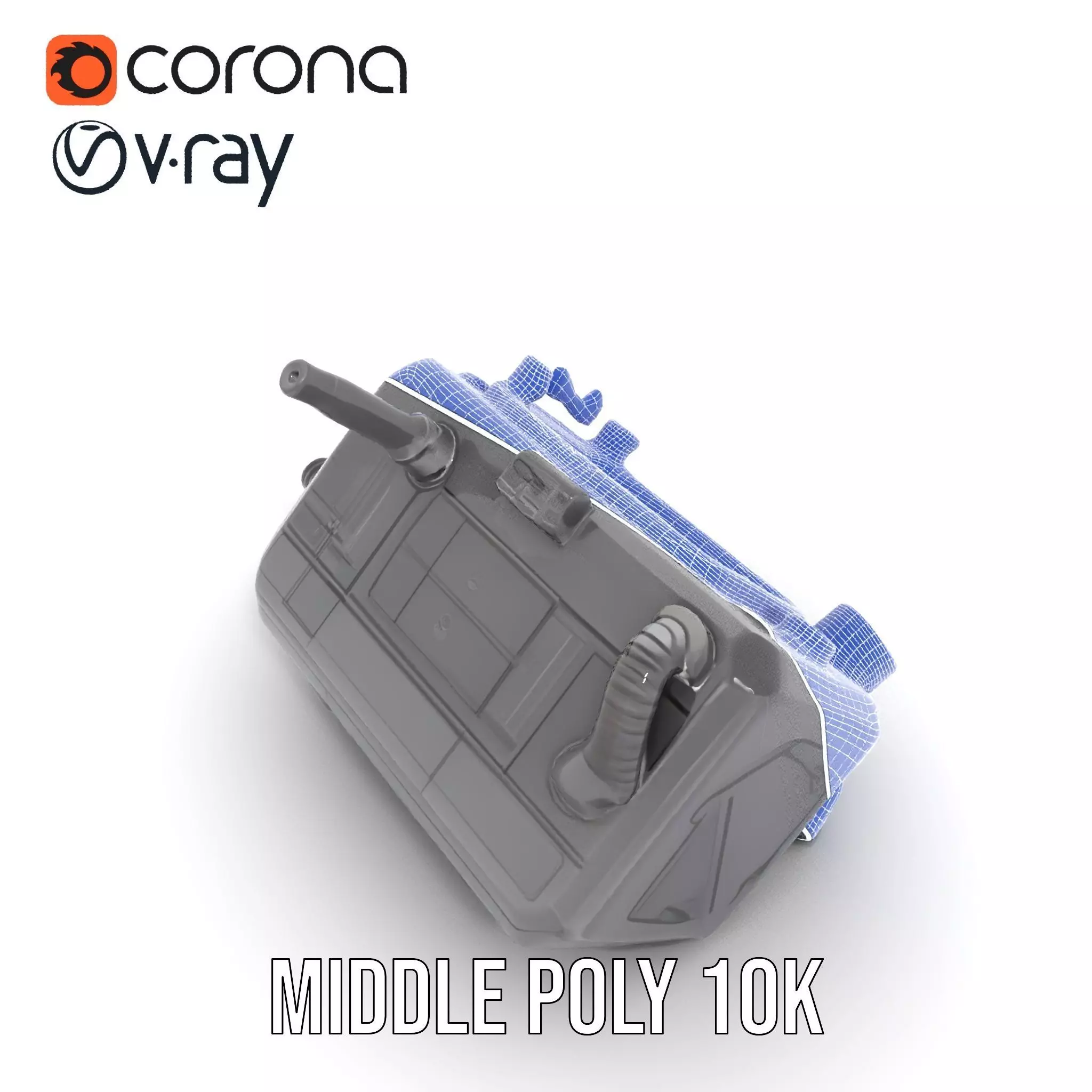 Retro Futuristic Device Model Pack Low-poly 3D model_28