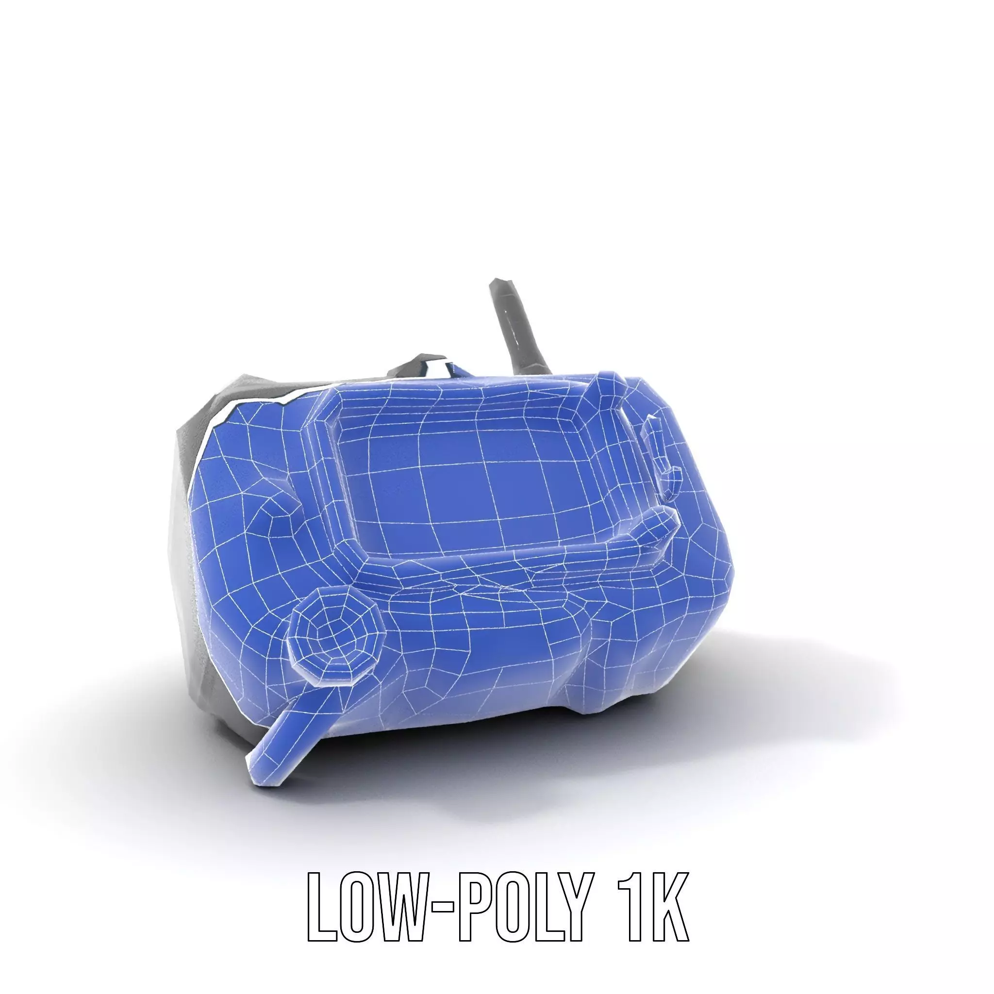 Retro Futuristic Device Model Pack Low-poly 3D model_17