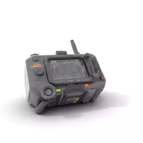 Retro Futuristic Device Model Pack Low-poly 3D model