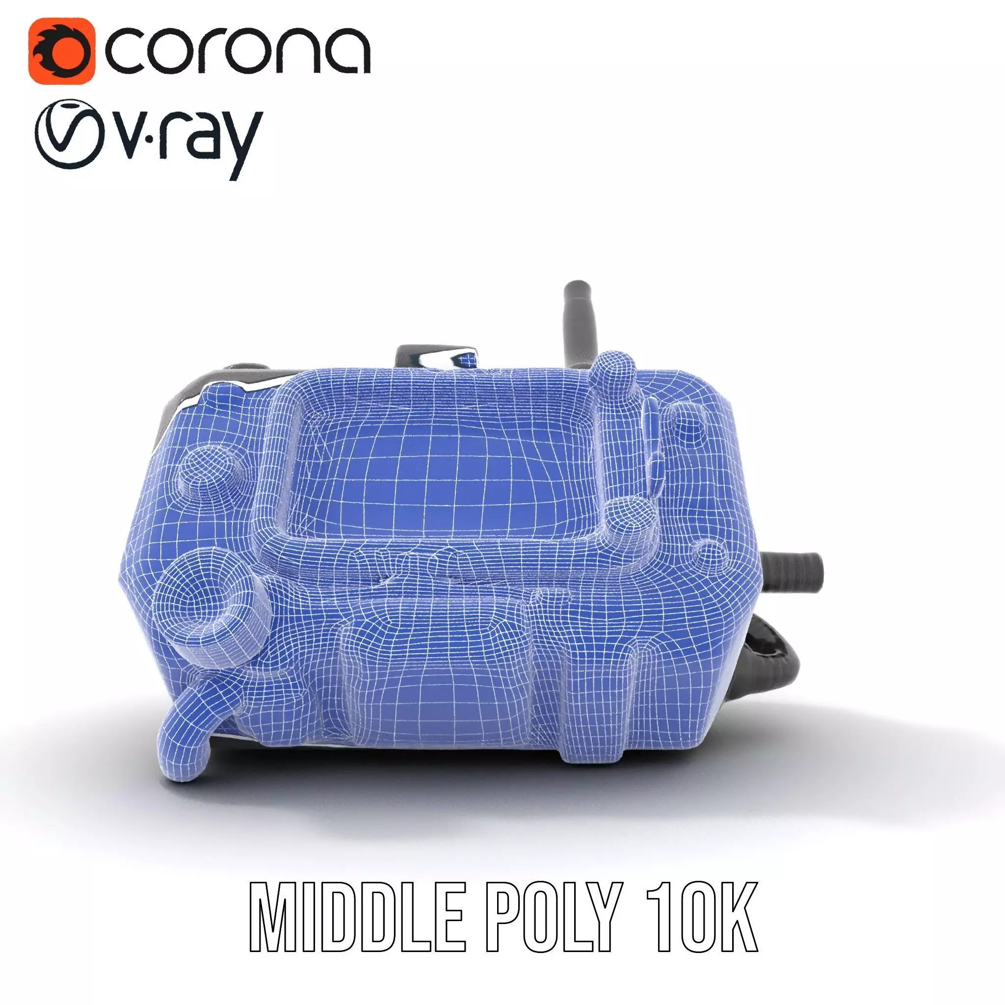 Retro Futuristic Device Model Pack Low-poly 3D model_30