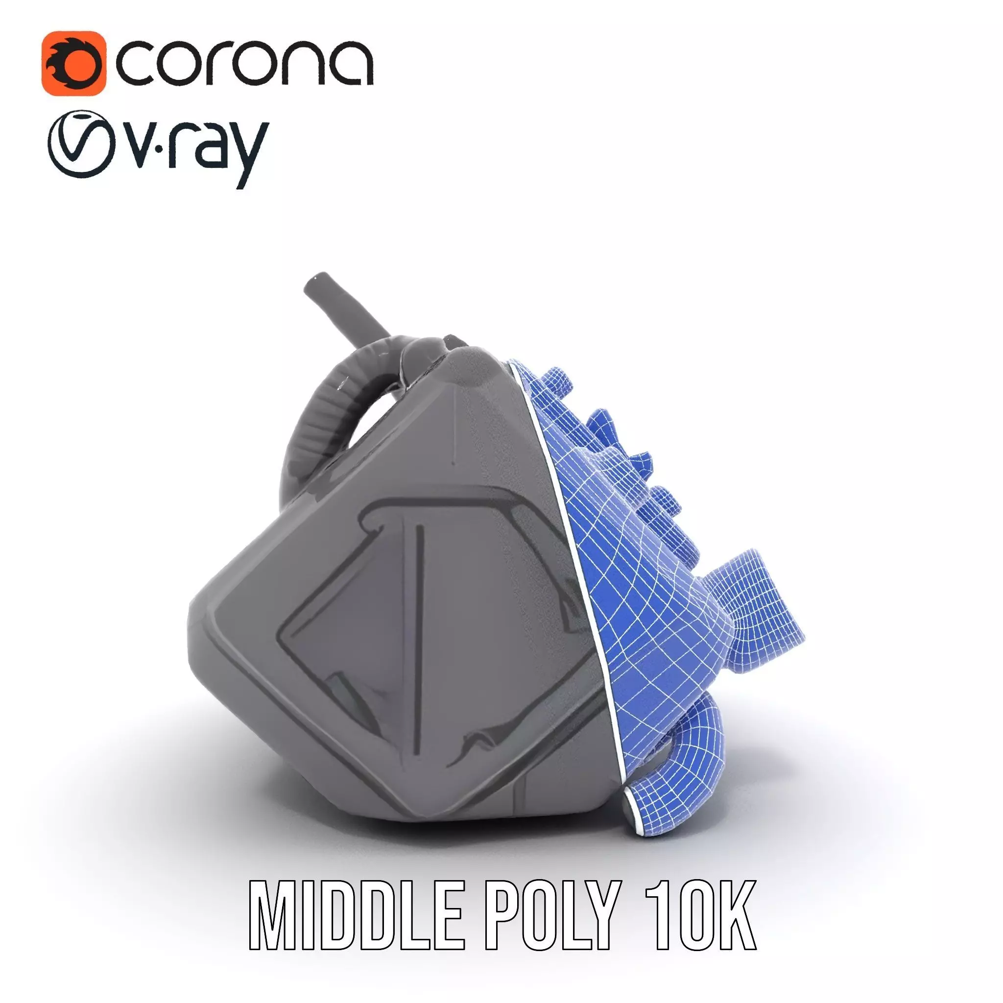 Retro Futuristic Device Model Pack Low-poly 3D model_25