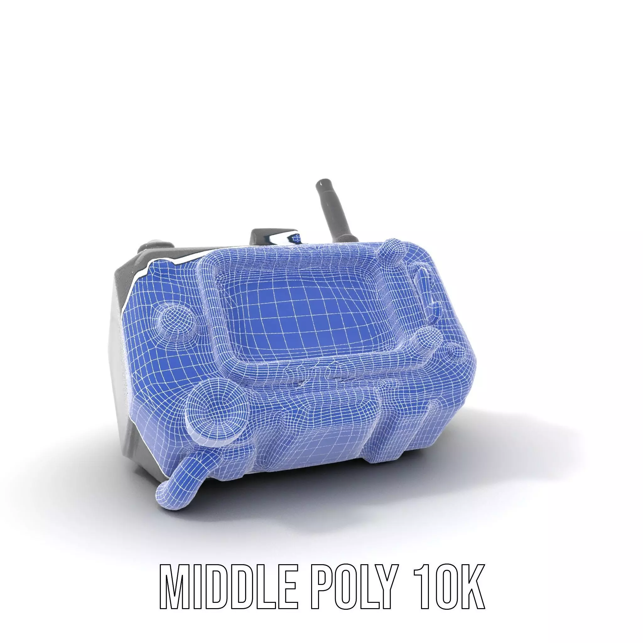 Retro Futuristic Device Model Pack Low-poly 3D model_6