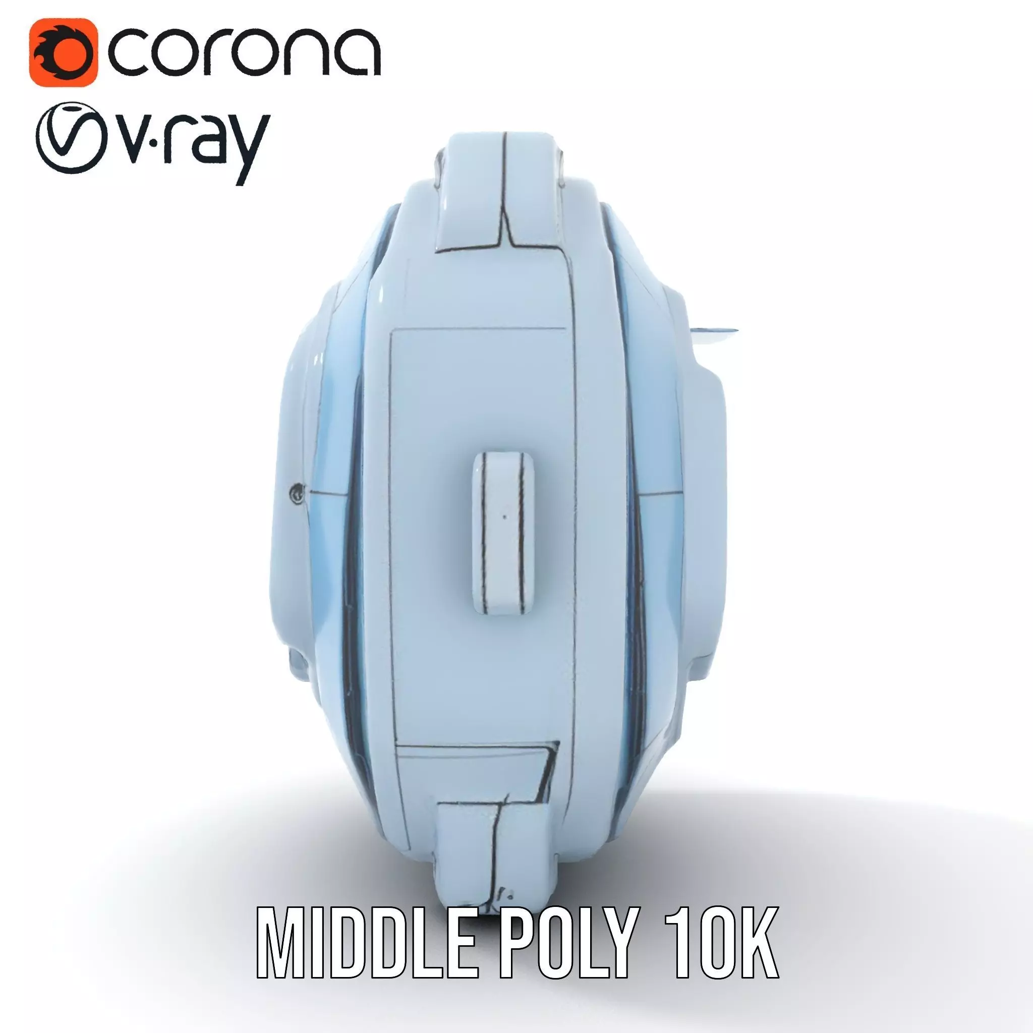 Futuristic WallMounted Interface model pack Low-poly 3D model_23