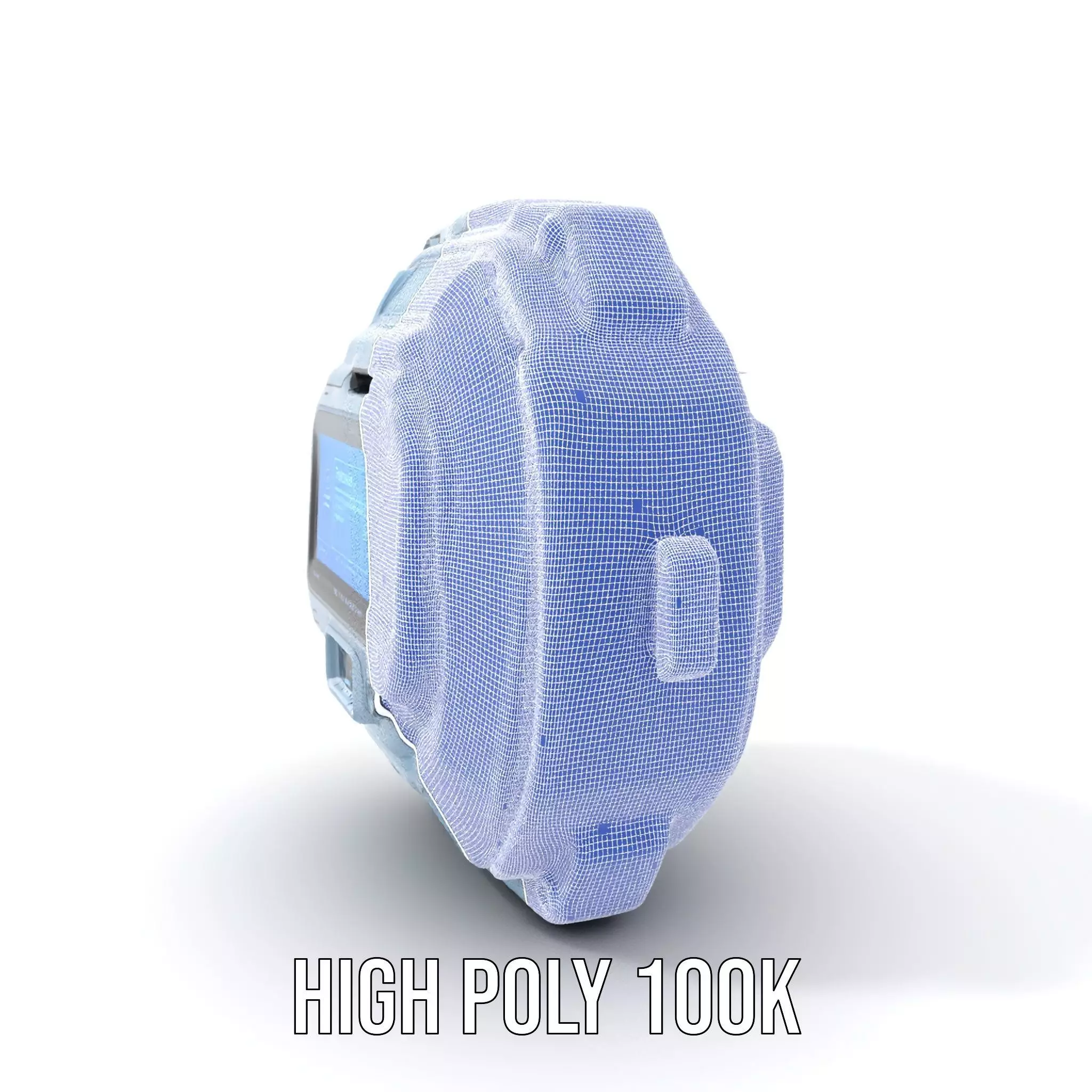 Futuristic WallMounted Interface model pack Low-poly 3D model_5