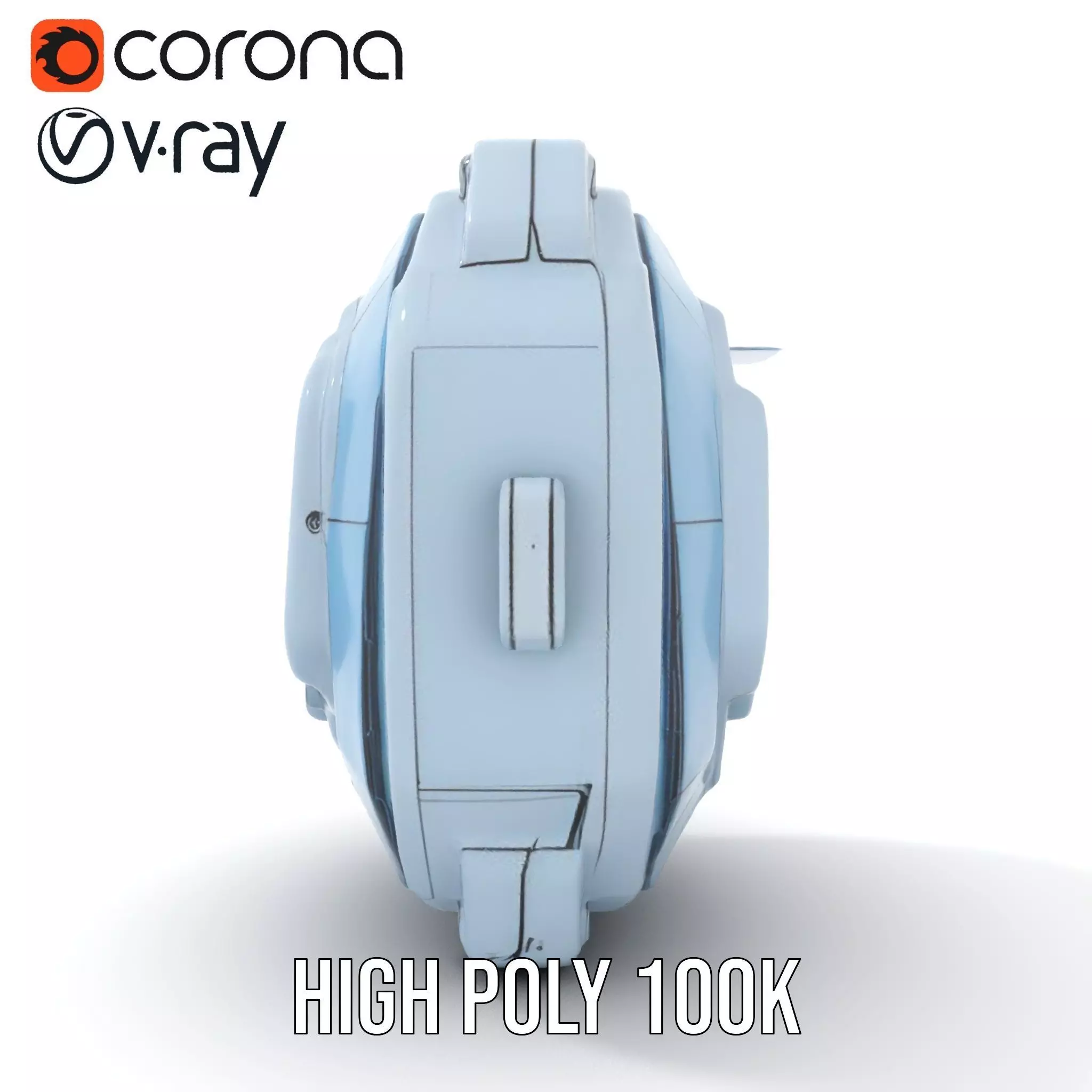 Futuristic WallMounted Interface model pack Low-poly 3D model_16