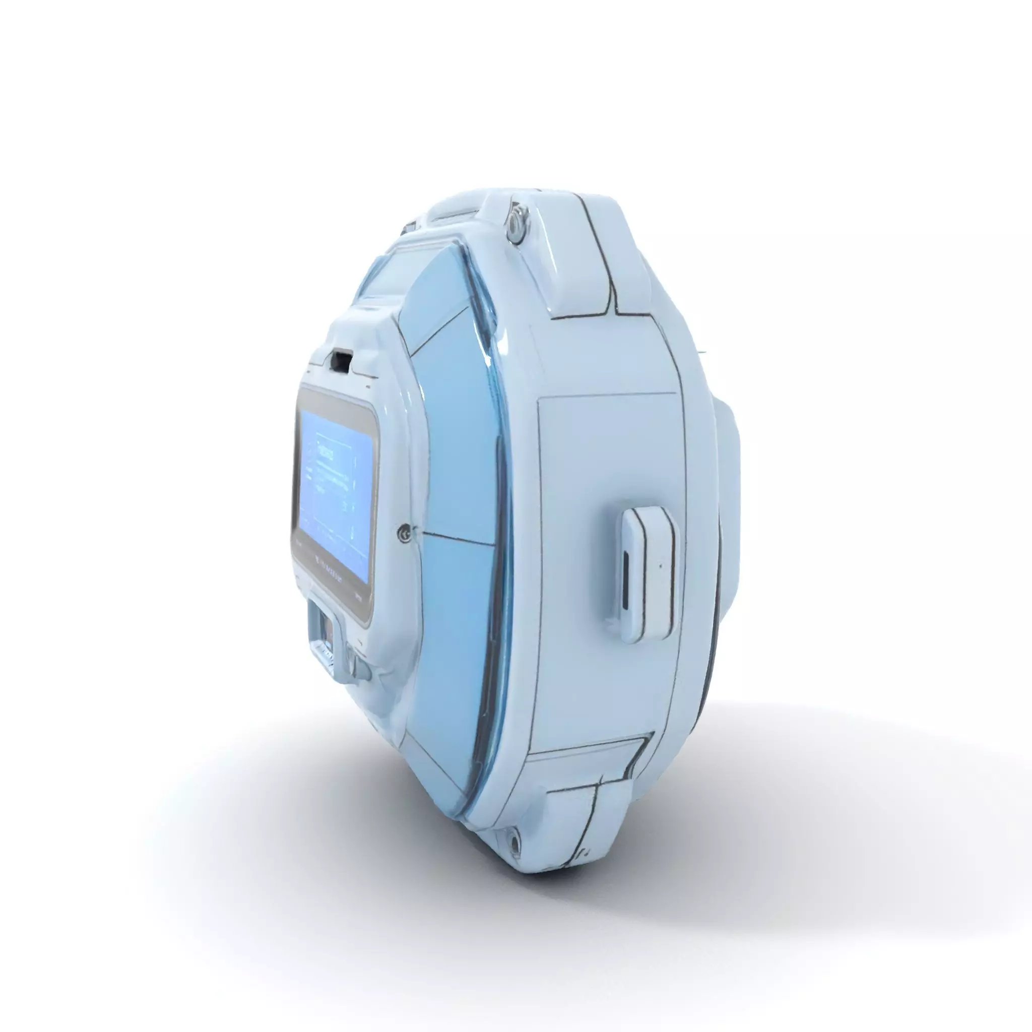 Futuristic WallMounted Interface model pack Low-poly 3D model_0