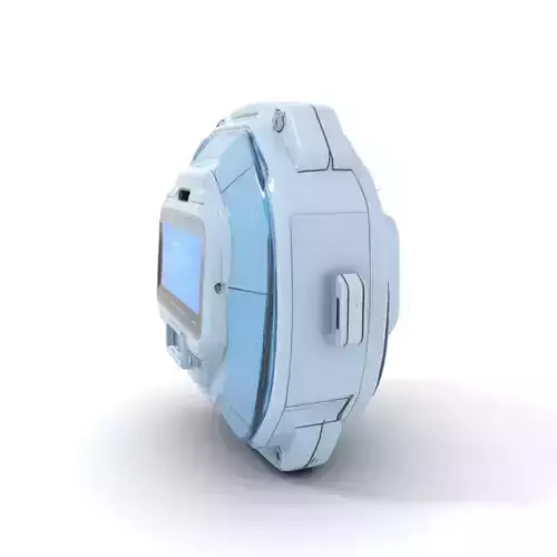 Futuristic WallMounted Interface model pack Low-poly 3D model