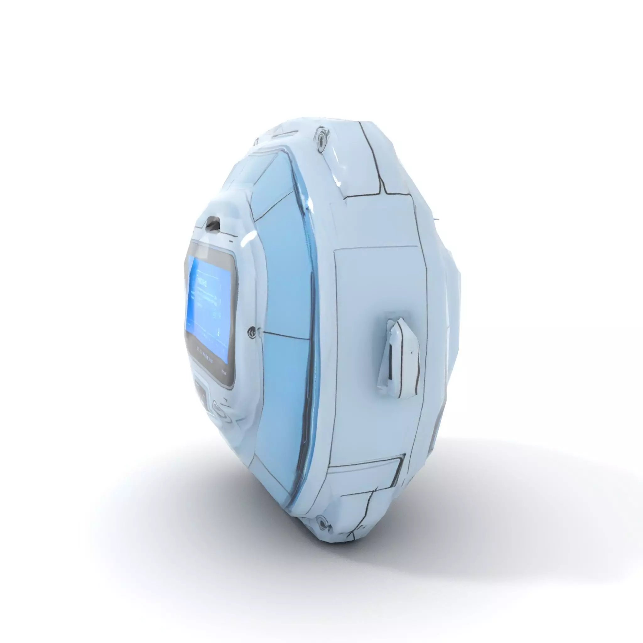 Futuristic WallMounted Interface model pack Low-poly 3D model_8