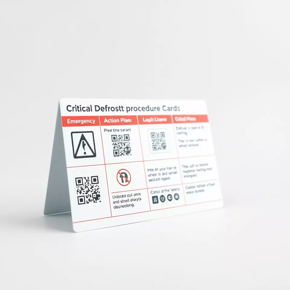 Critical Defrost Procedure Cards Model Pack Low-poly 3D model_3