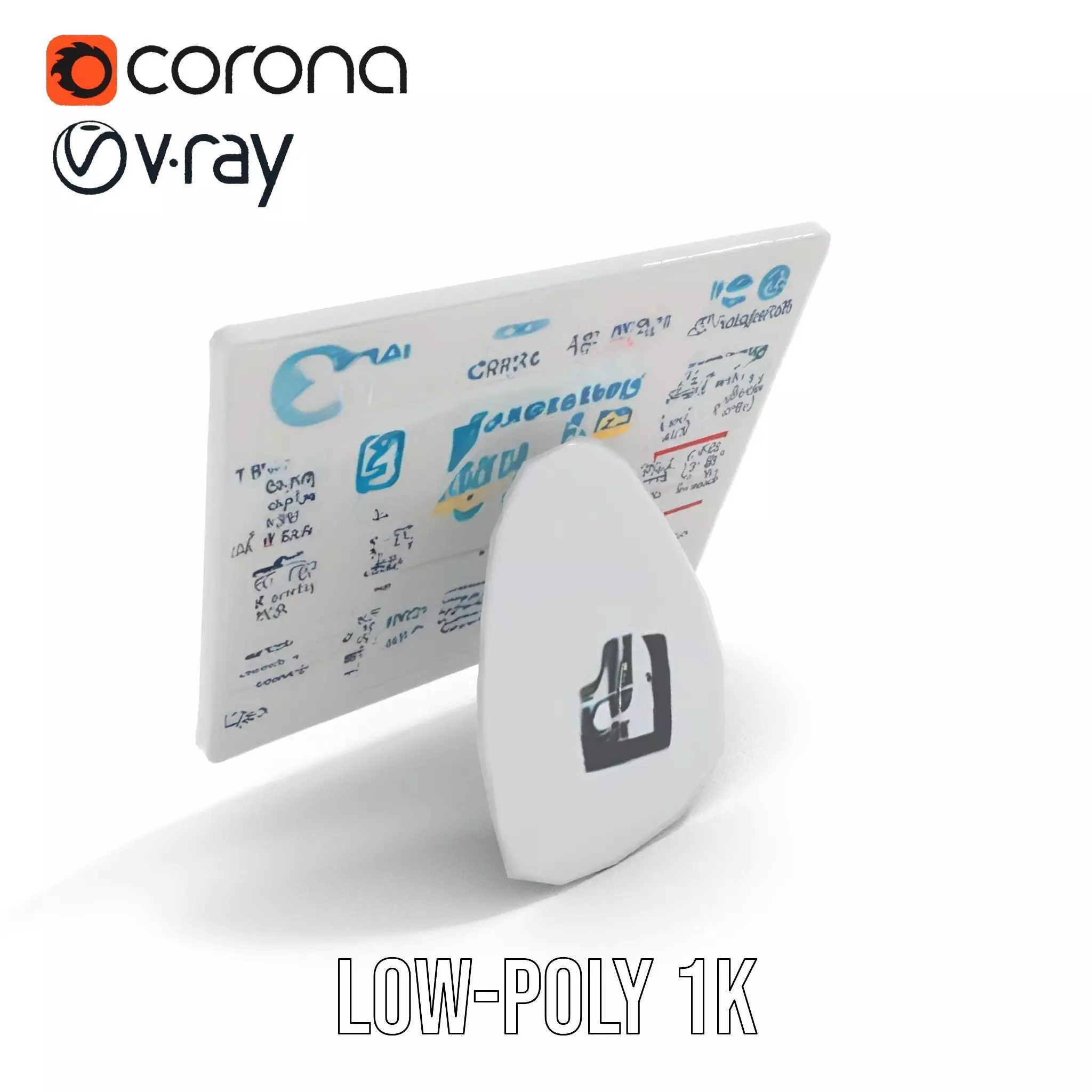 Critical Defrost Procedure Cards Model Pack Low-poly 3D model_10