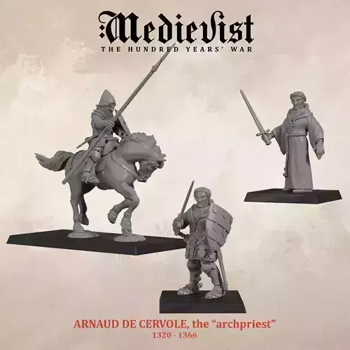 Arnaud de Cervole the archpriest 1320 1366 3D print model