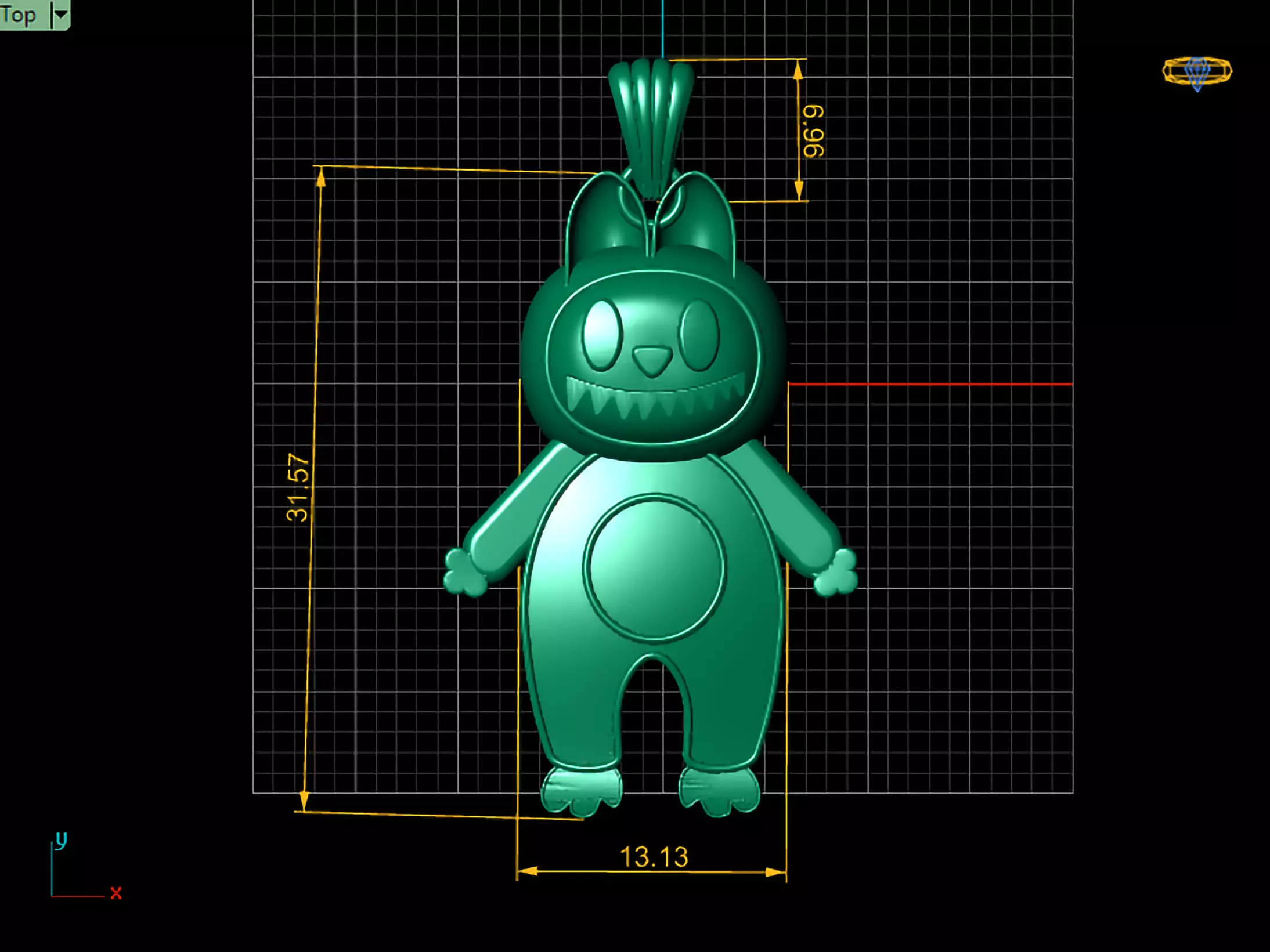 necklace labobo 3D print model_5