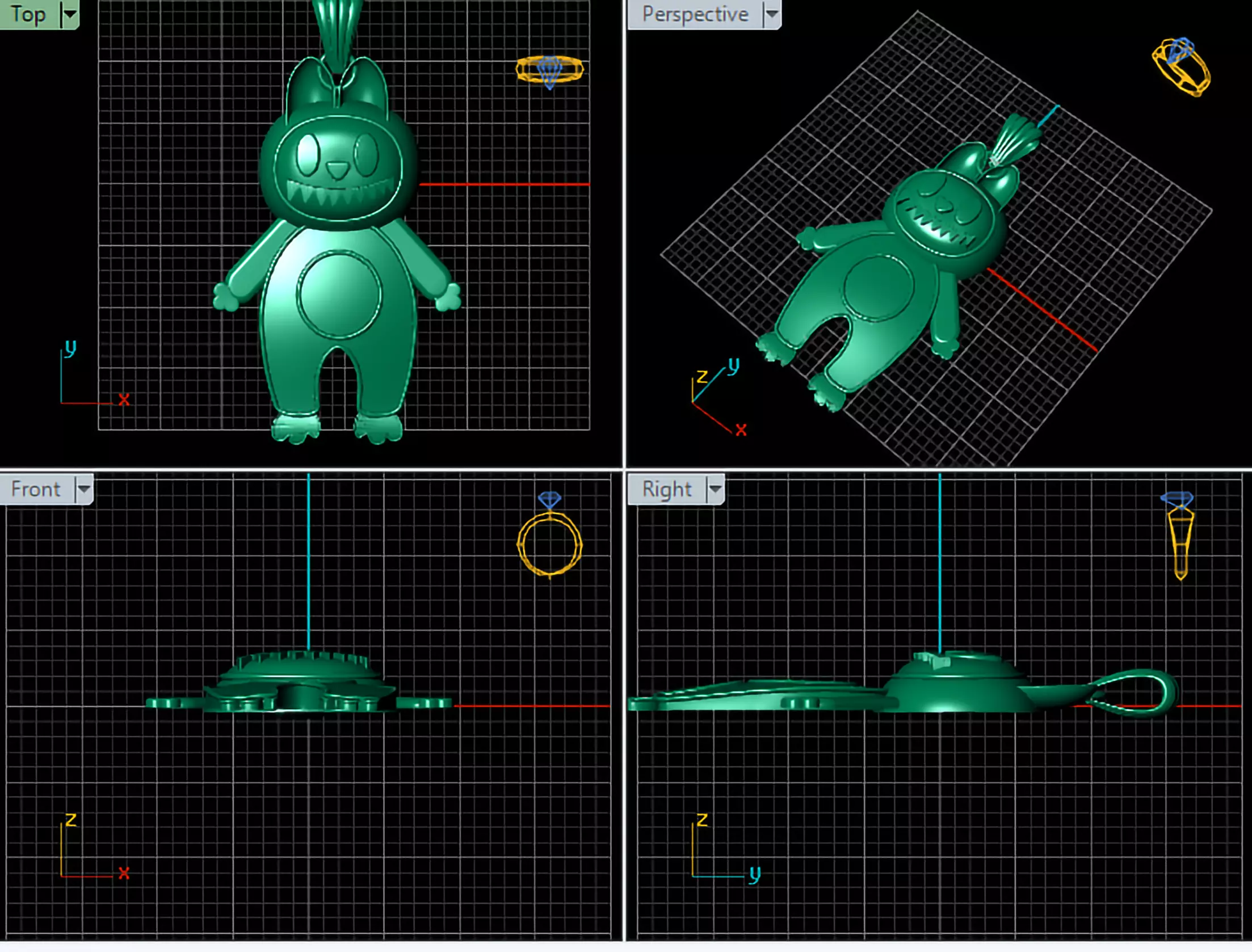 necklace labobo 3D print model_4