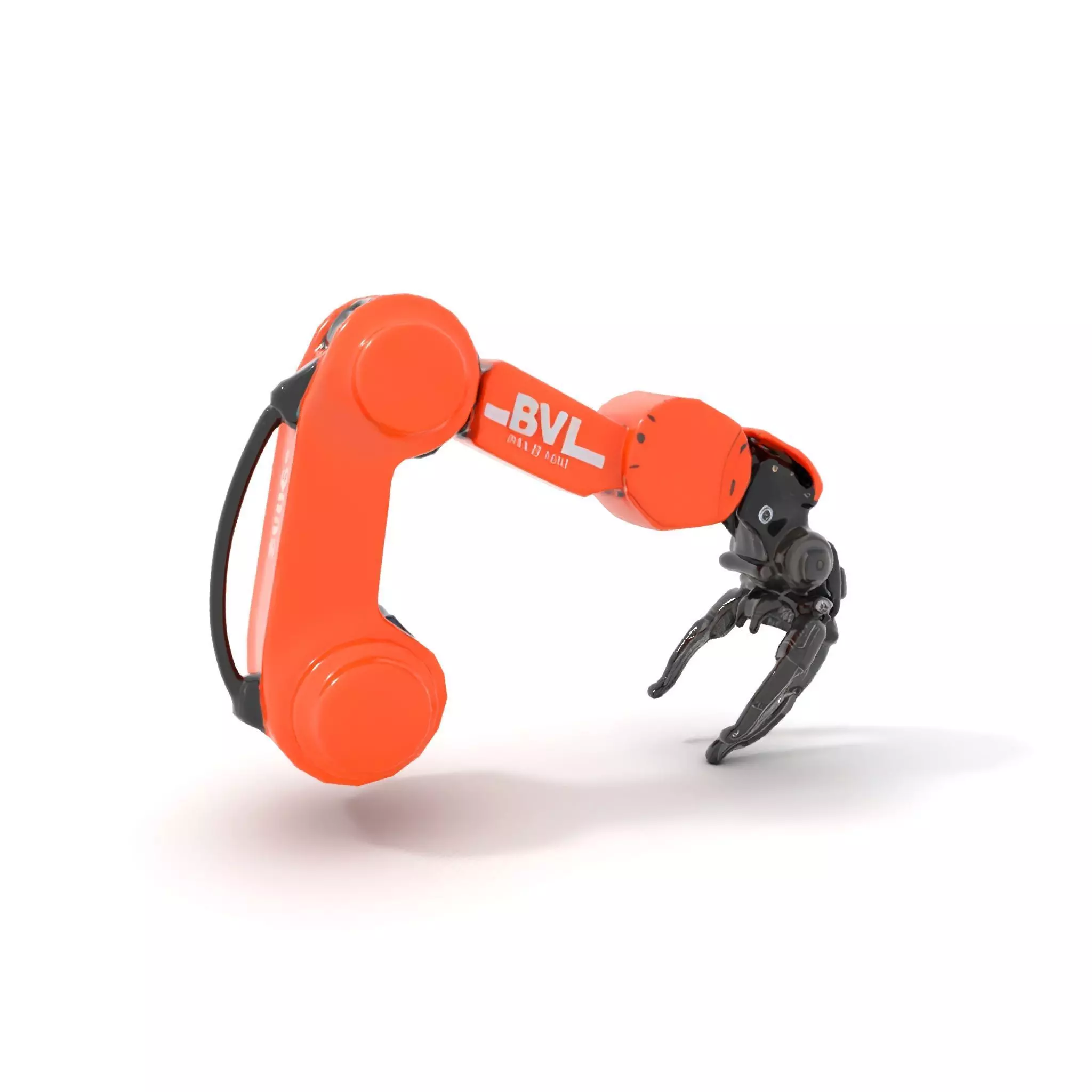 Mechanical Robotic Arm Model Pack Low-poly 3D model_7