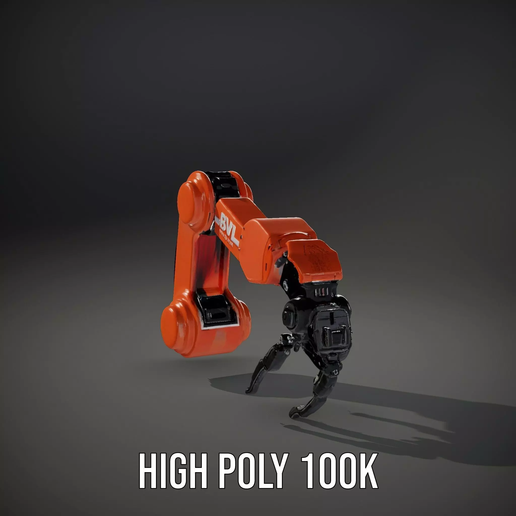 Mechanical Robotic Arm Model Pack Low-poly 3D model_11