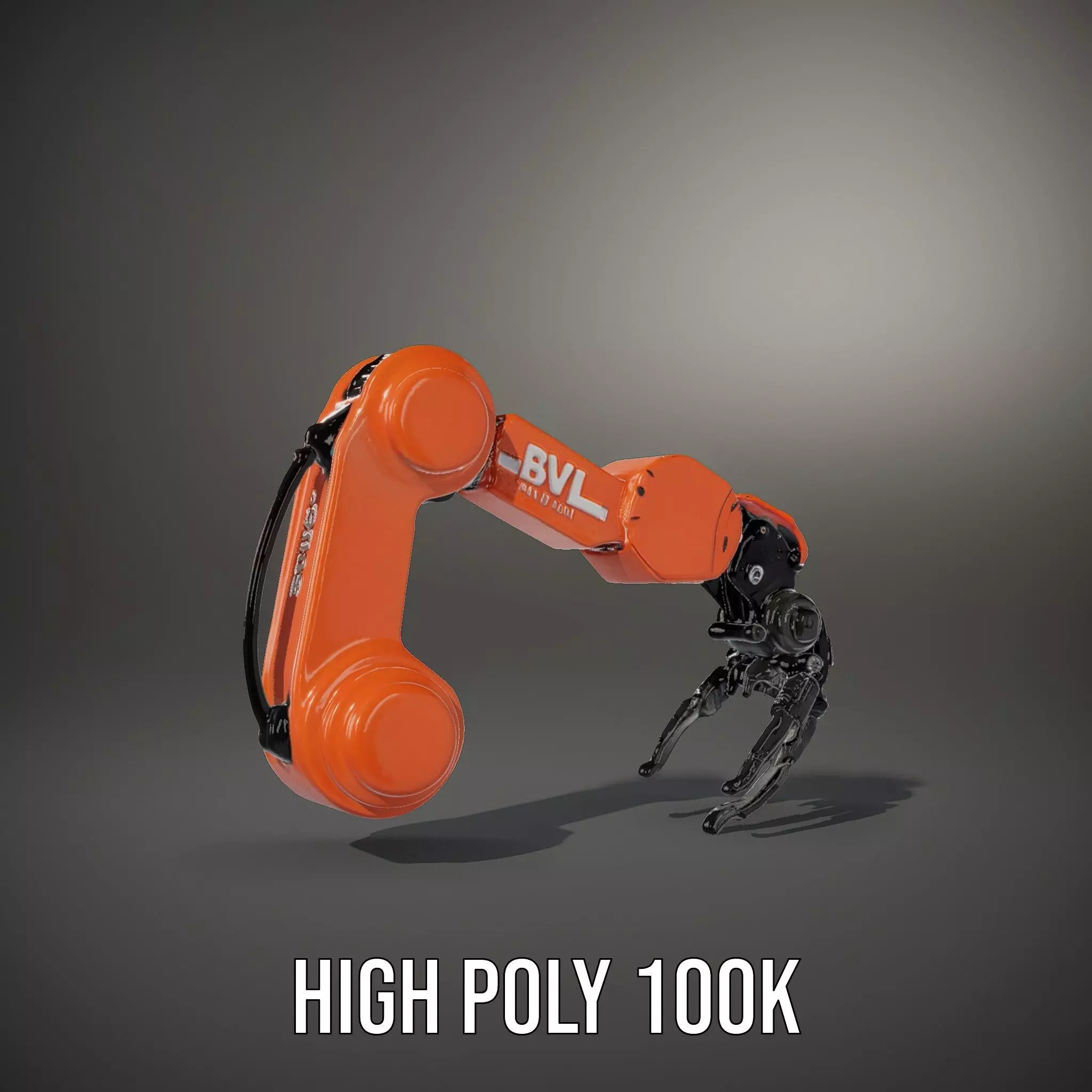 Mechanical Robotic Arm Model Pack Low-poly 3D model_9