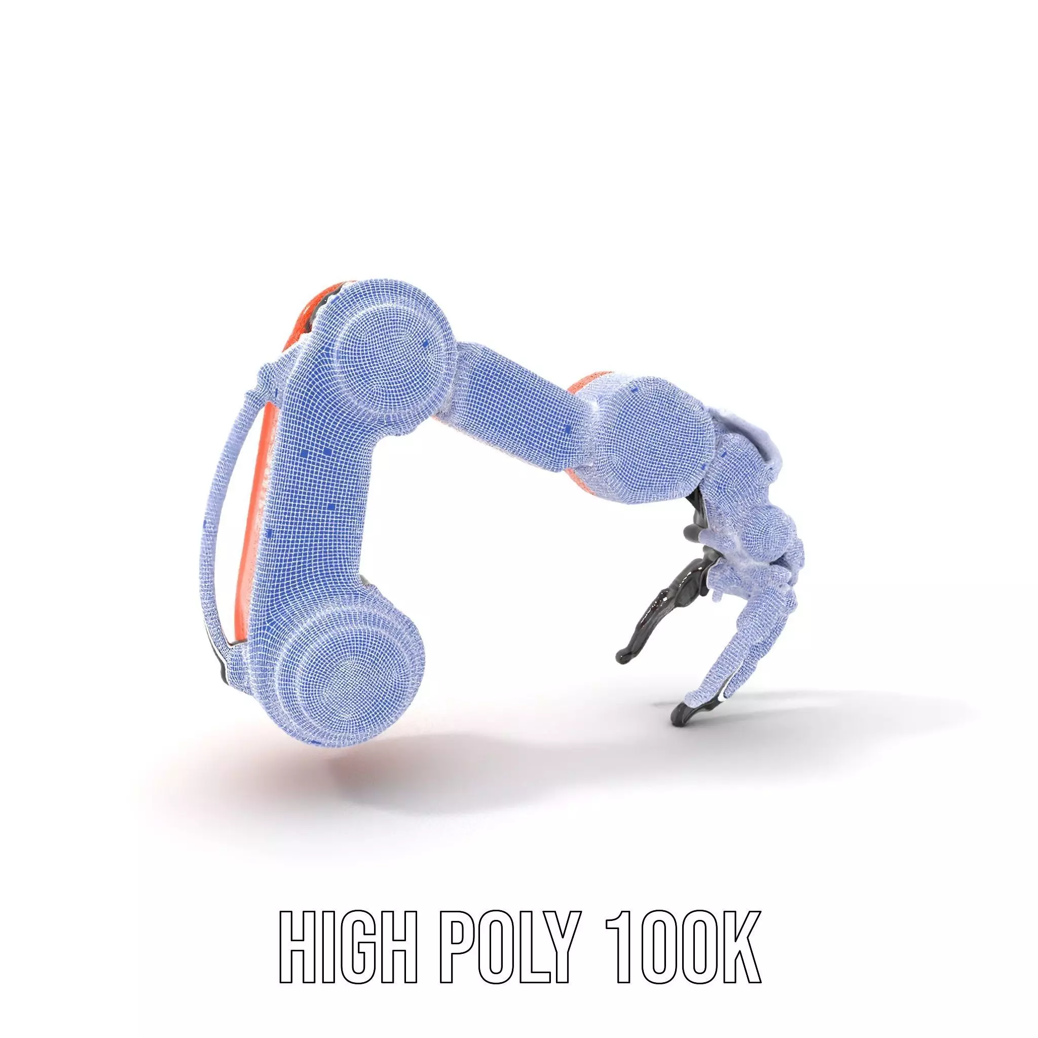 Mechanical Robotic Arm Model Pack Low-poly 3D model_5