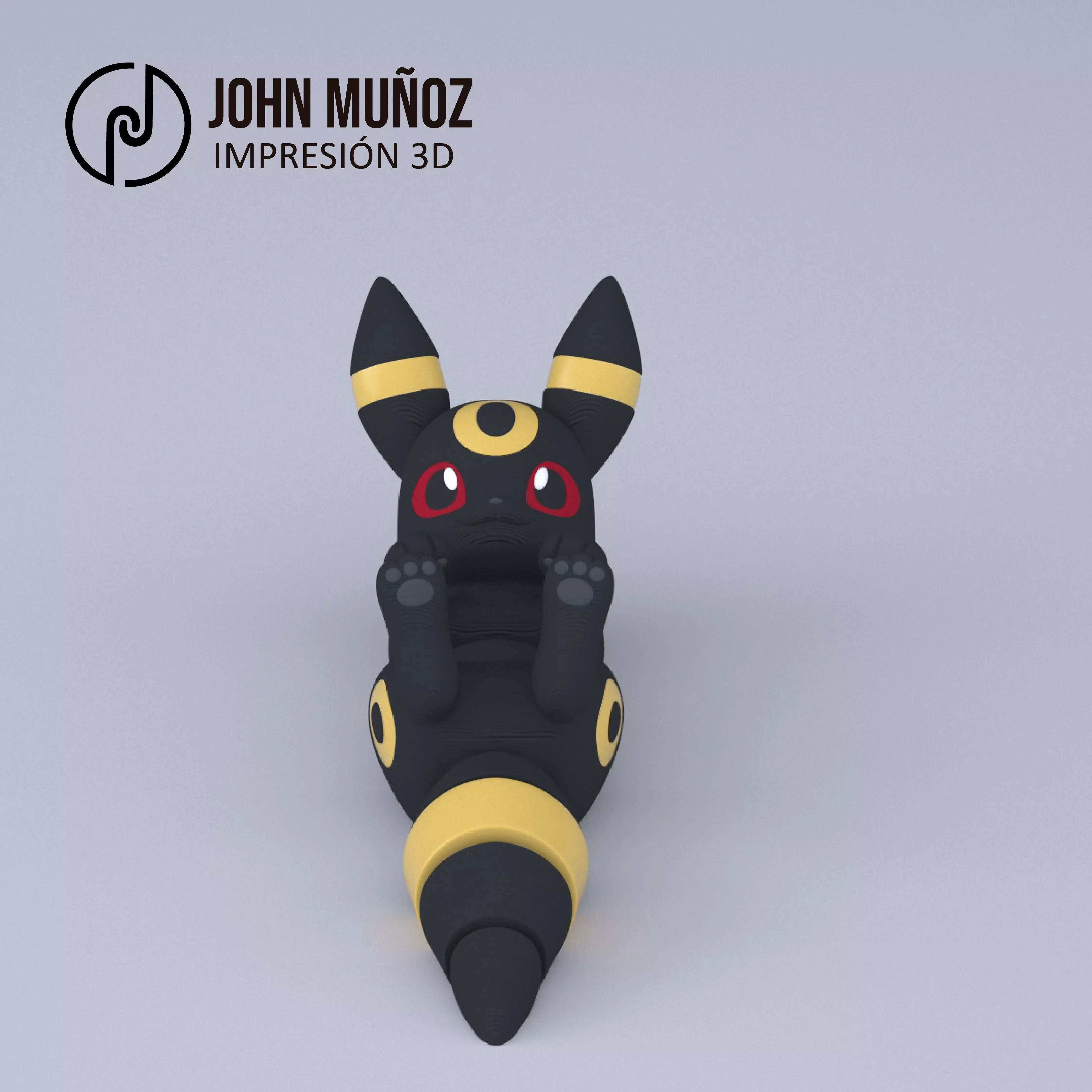Umbreon Articulated Version and Keychain 3D print model 3D print model_2