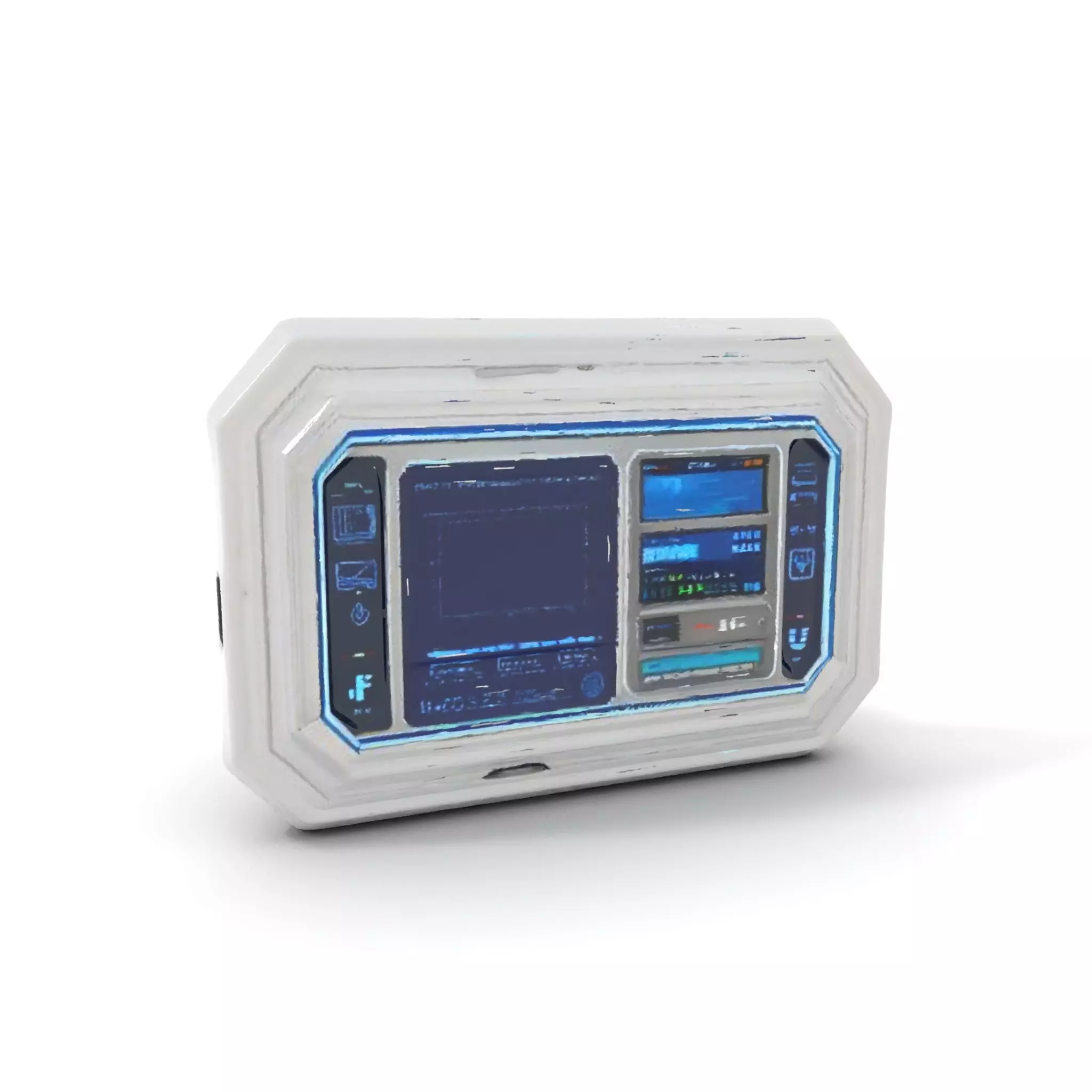 Futuristic Control Panel model pack Low-poly 3D model_0