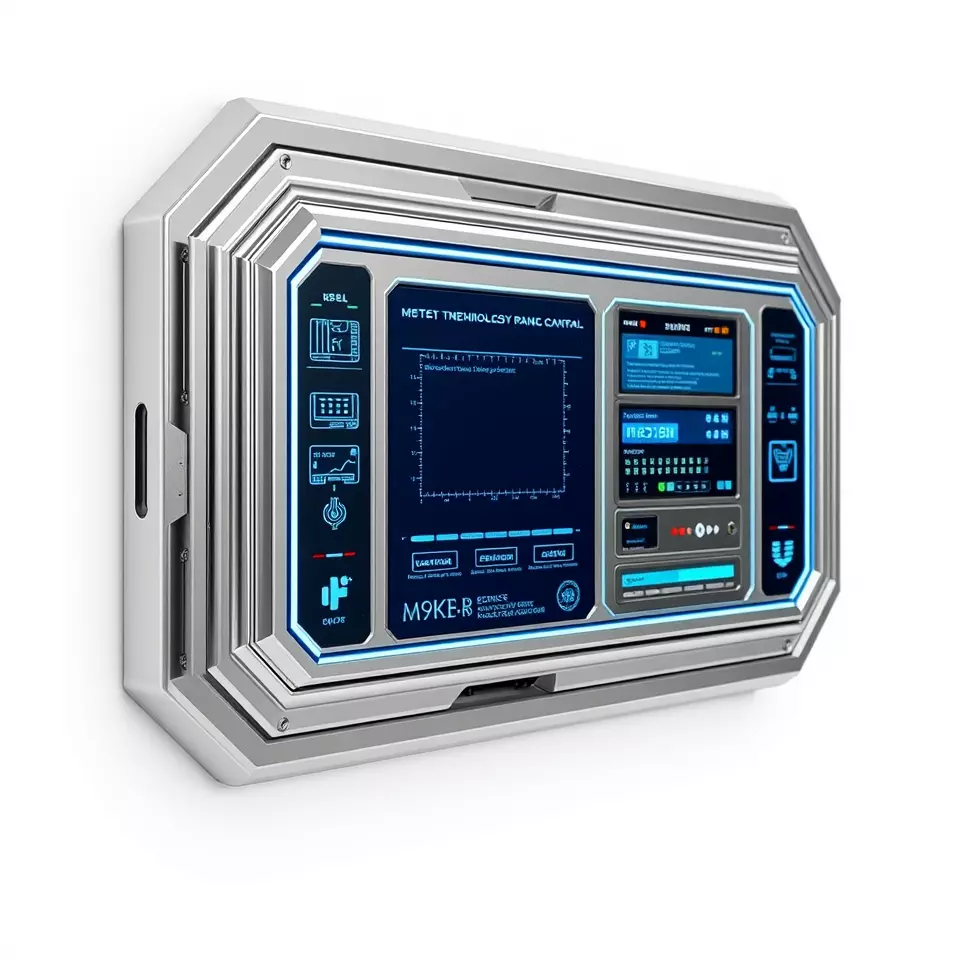 Futuristic Control Panel model pack Low-poly 3D model_3