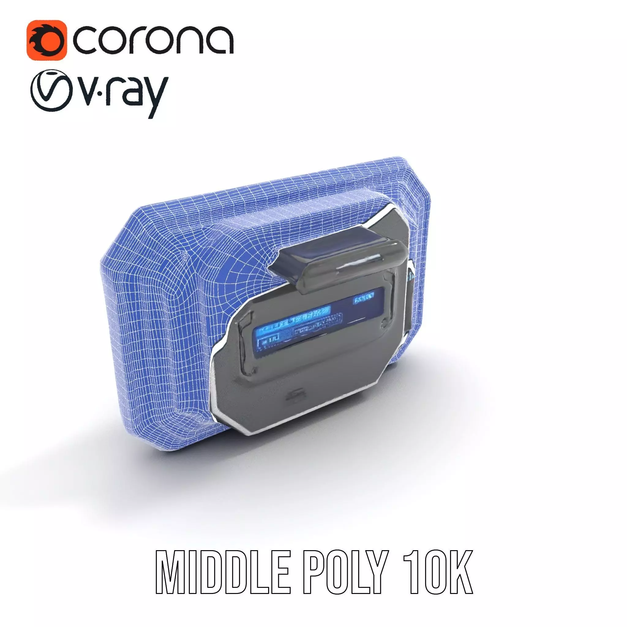 Futuristic Control Panel model pack Low-poly 3D model_25