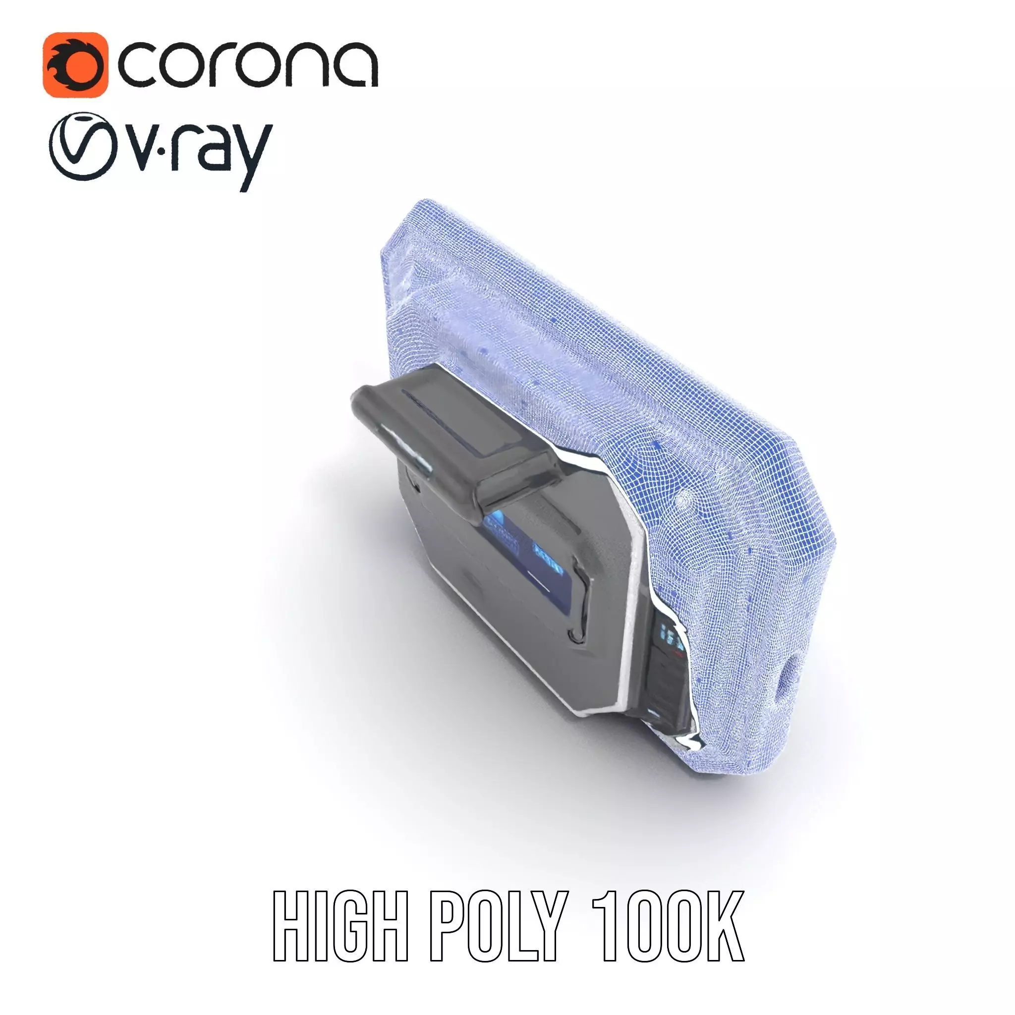 Futuristic Control Panel model pack Low-poly 3D model_35