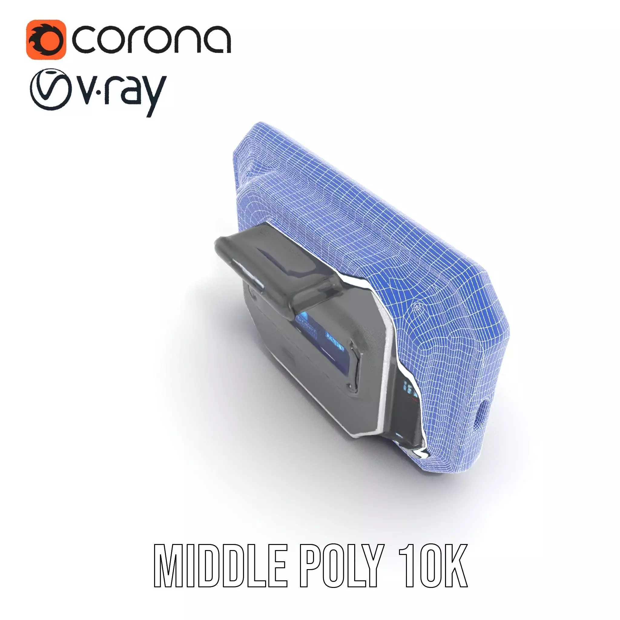 Futuristic Control Panel model pack Low-poly 3D model_20