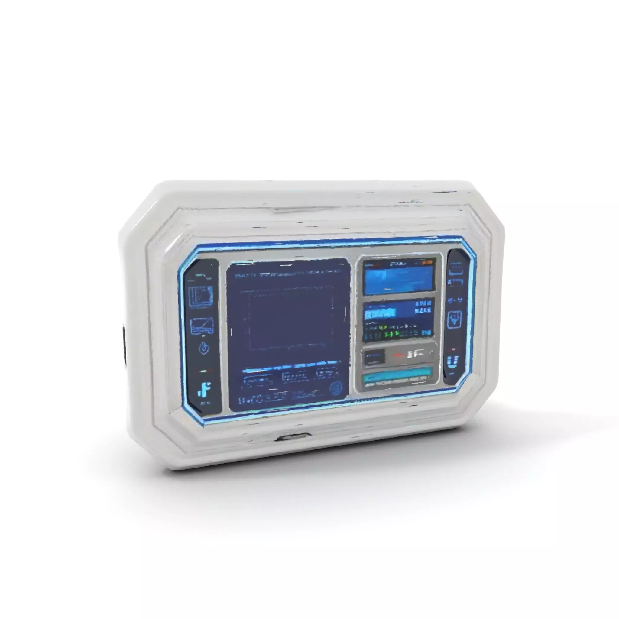 Futuristic Control Panel model pack Low-poly 3D model_17