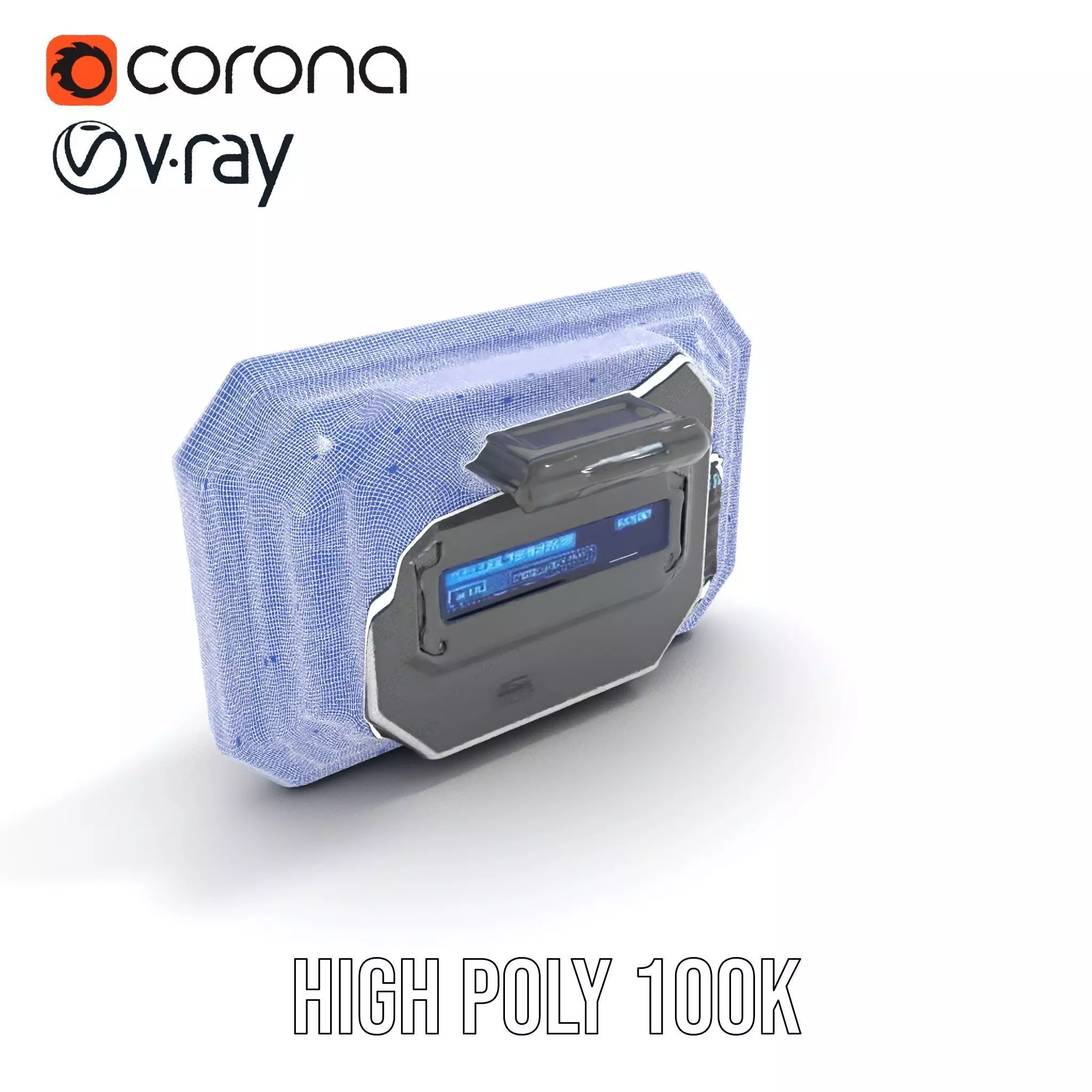 Futuristic Control Panel model pack Low-poly 3D model_32