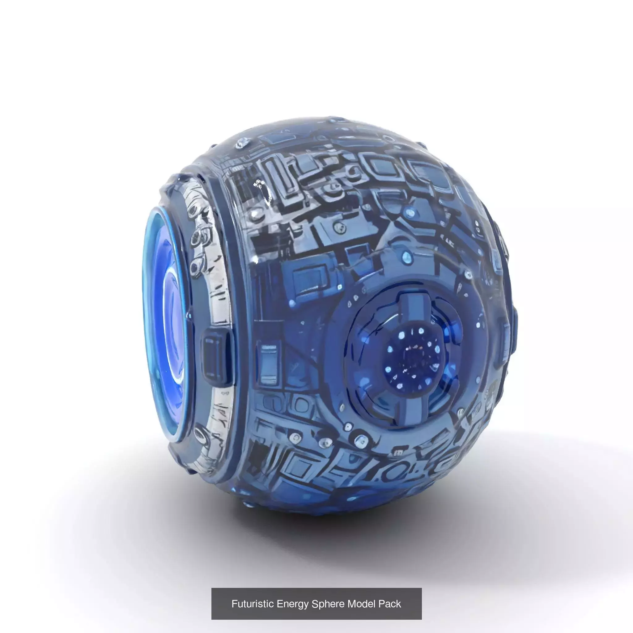 Futuristic AI Interfaces Pack 3D Model Collection_30