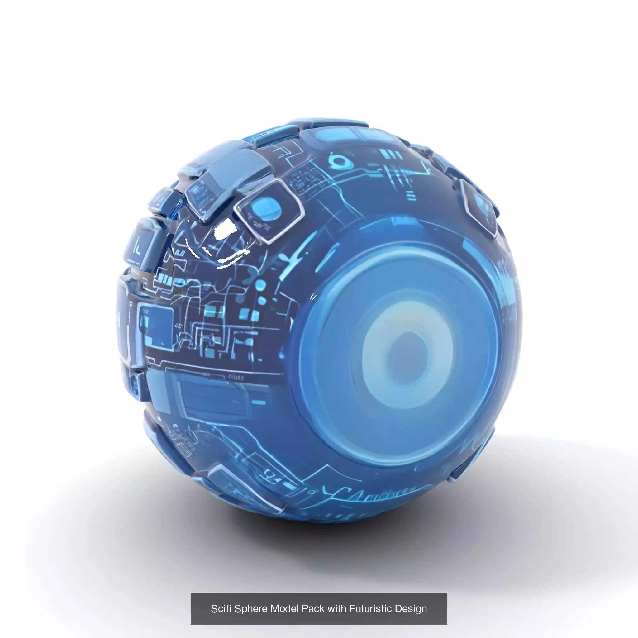 Futuristic AI Interfaces Pack 3D Model Collection_27