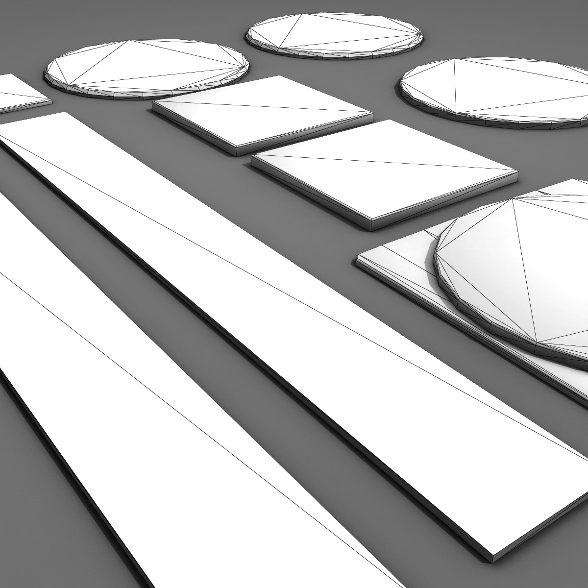 Manhole Covers Low-poly 3D model_8