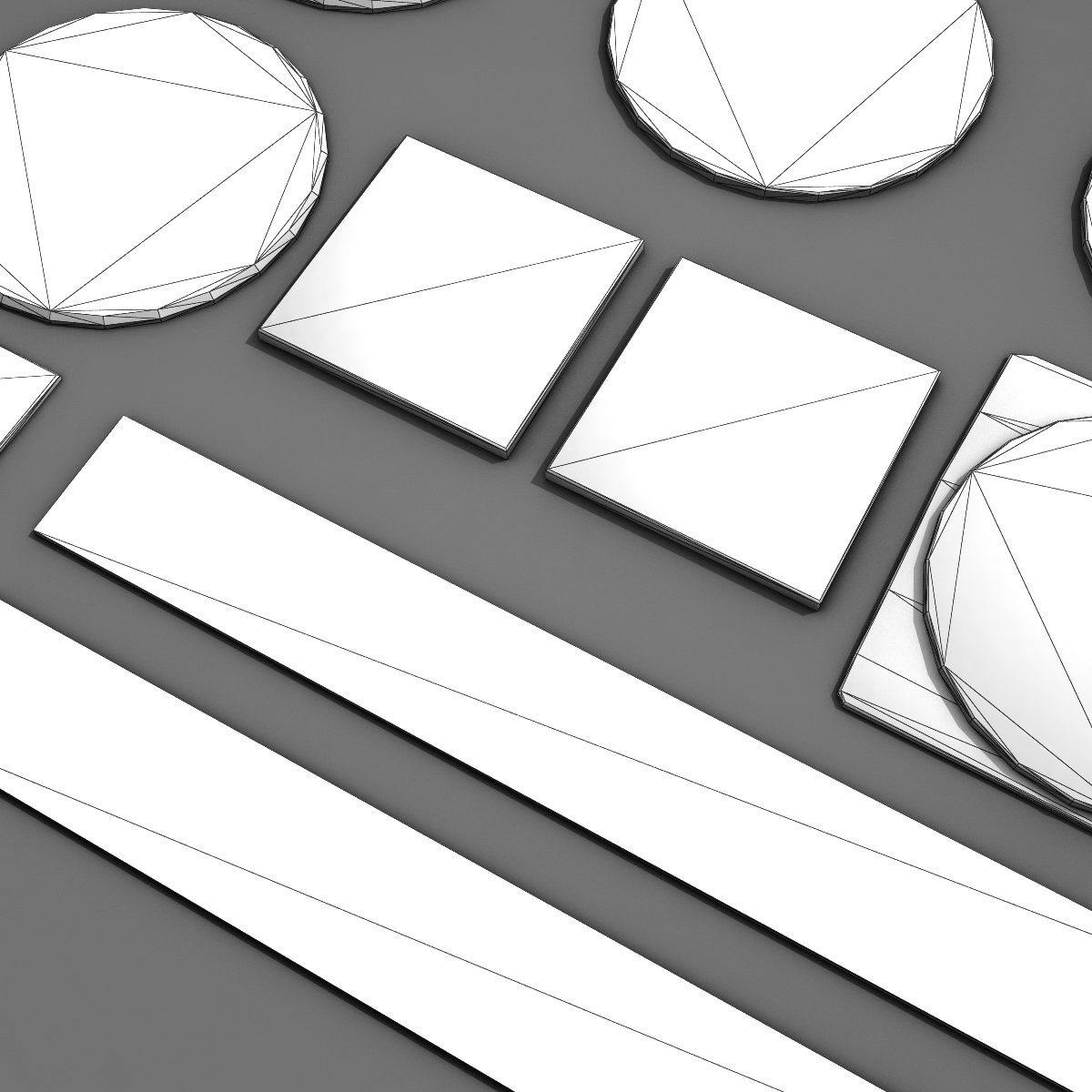 Manhole Covers Low-poly 3D model_7