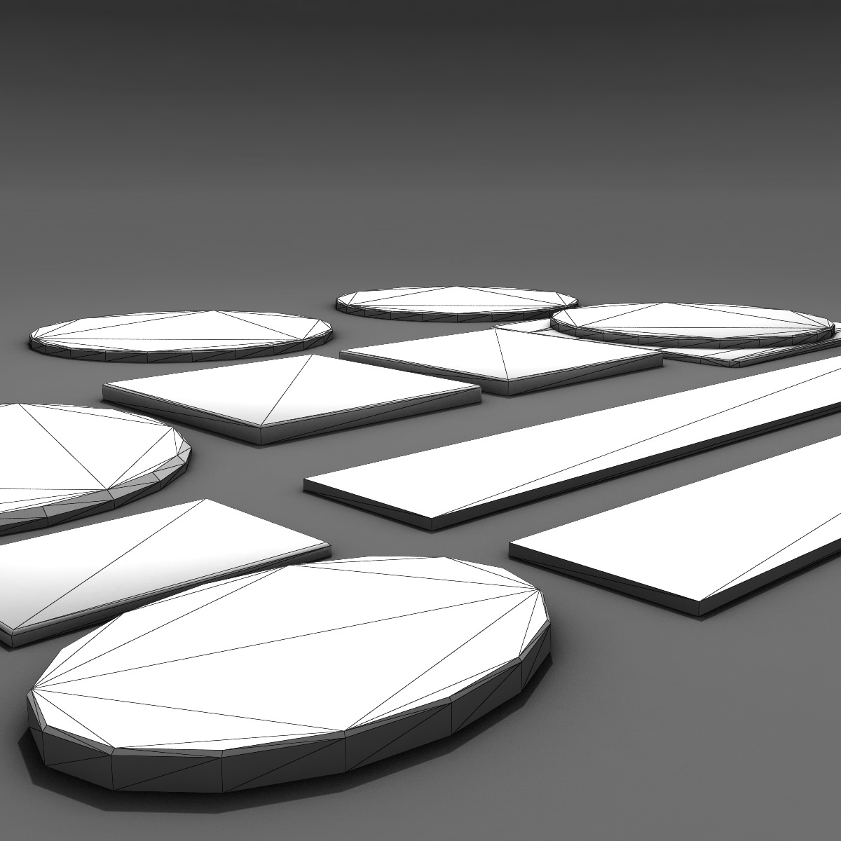 Manhole Covers Low-poly 3D model_6