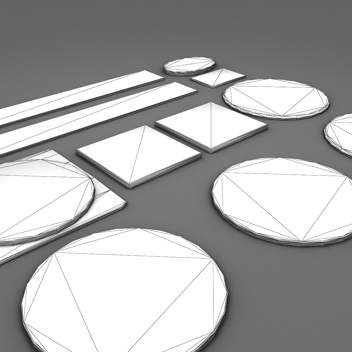 Manhole Covers Low-poly 3D model_5
