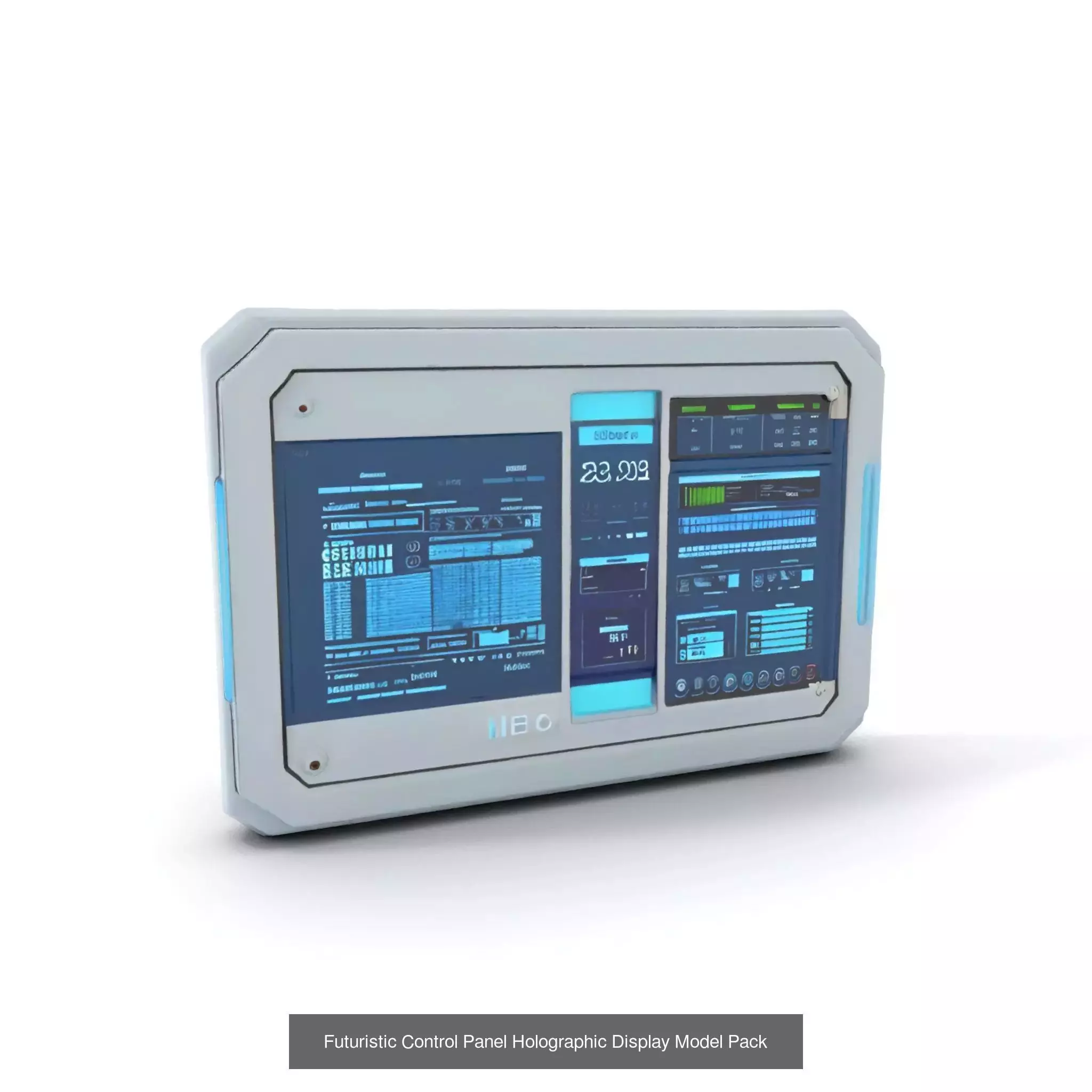 Advanced SciFi Medical Wall Modules 3D Model Collection_52