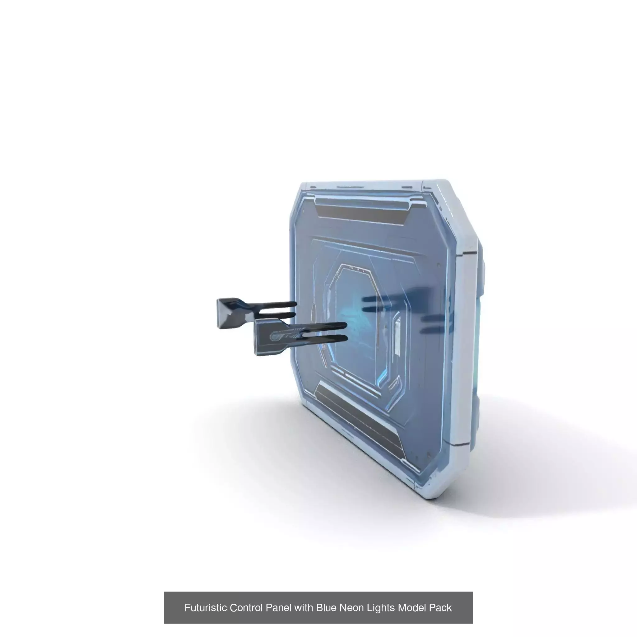 Advanced SciFi Medical Wall Modules 3D Model Collection_63