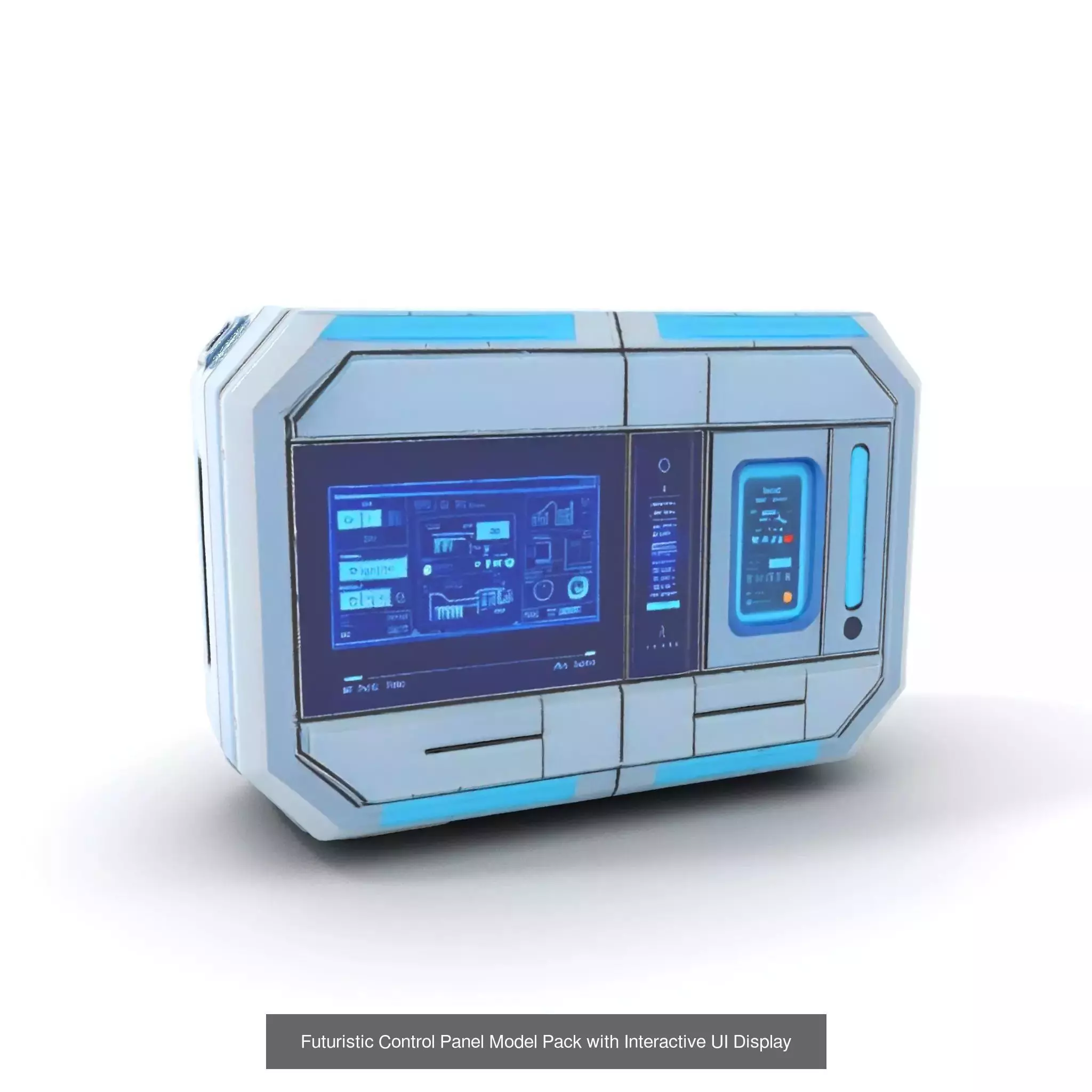 Advanced SciFi Medical Wall Modules 3D Model Collection_50