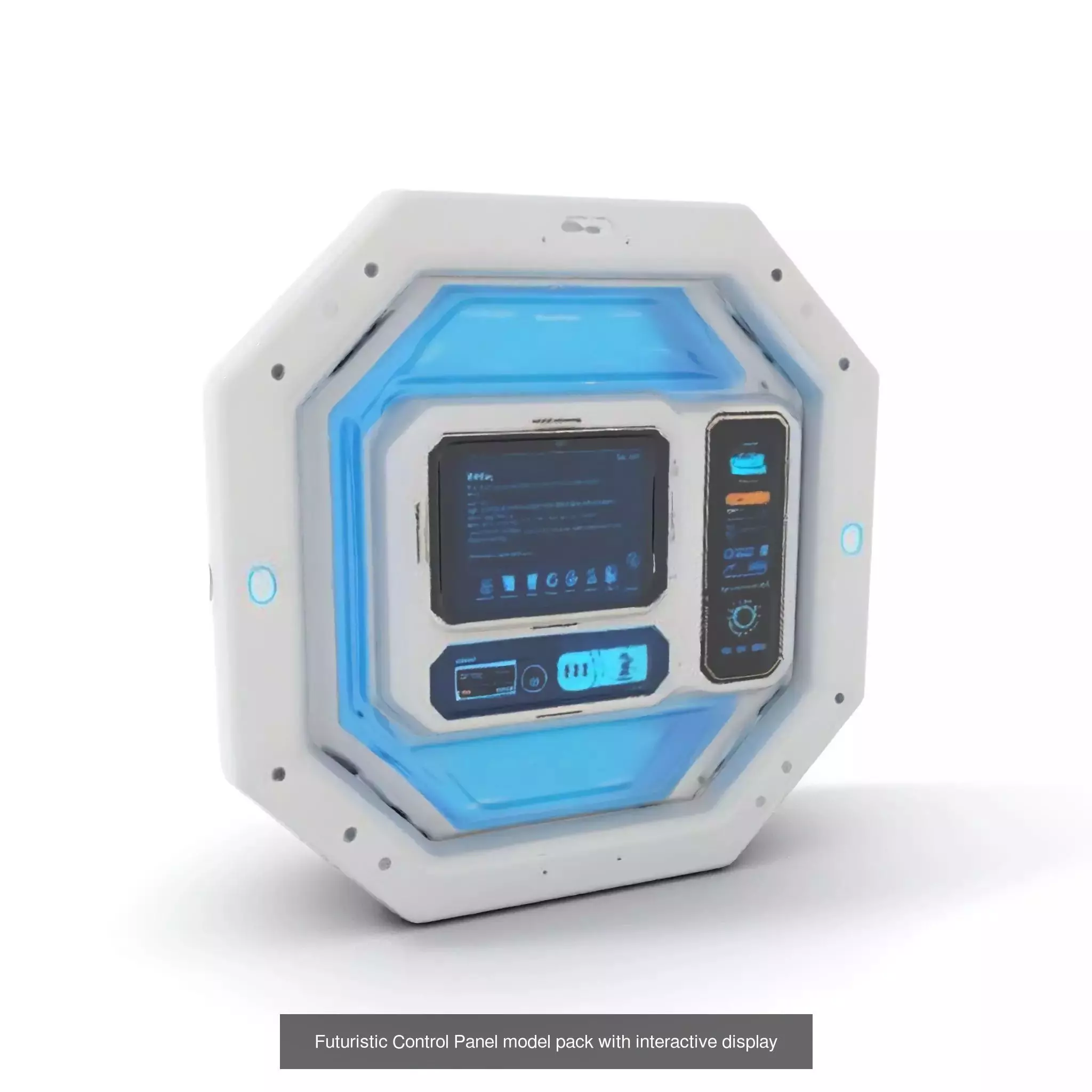 Advanced SciFi Medical Wall Modules 3D Model Collection_68