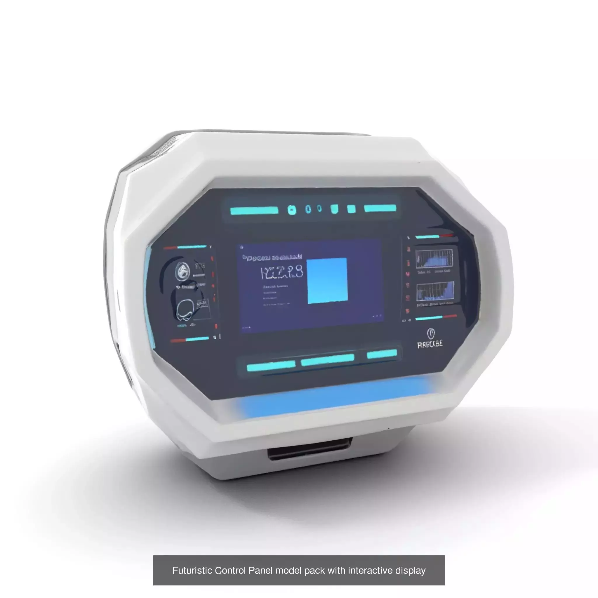 Advanced SciFi Medical Wall Modules 3D Model Collection_71