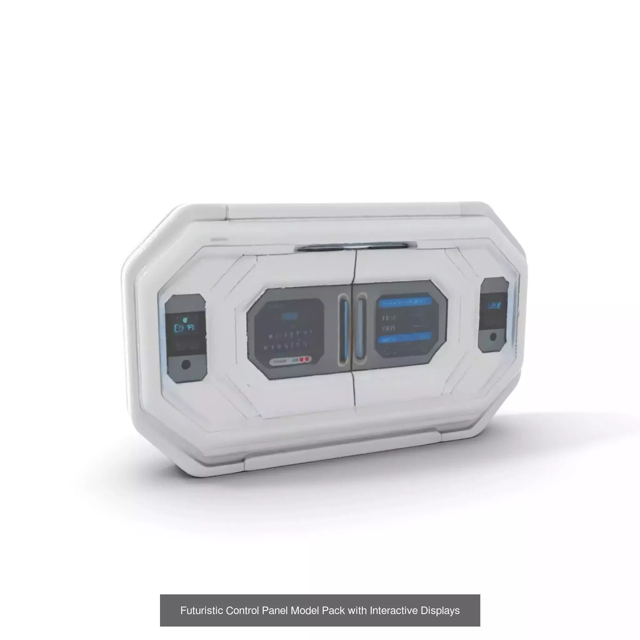 Advanced SciFi Medical Wall Modules 3D Model Collection_58