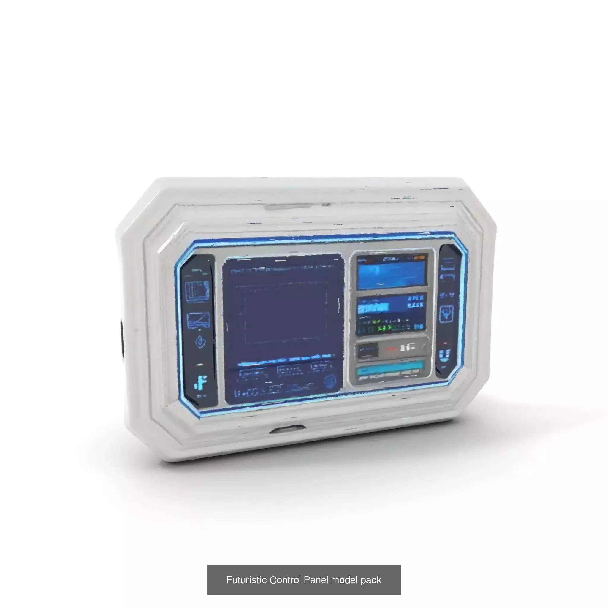 Advanced SciFi Medical Wall Modules 3D Model Collection_74