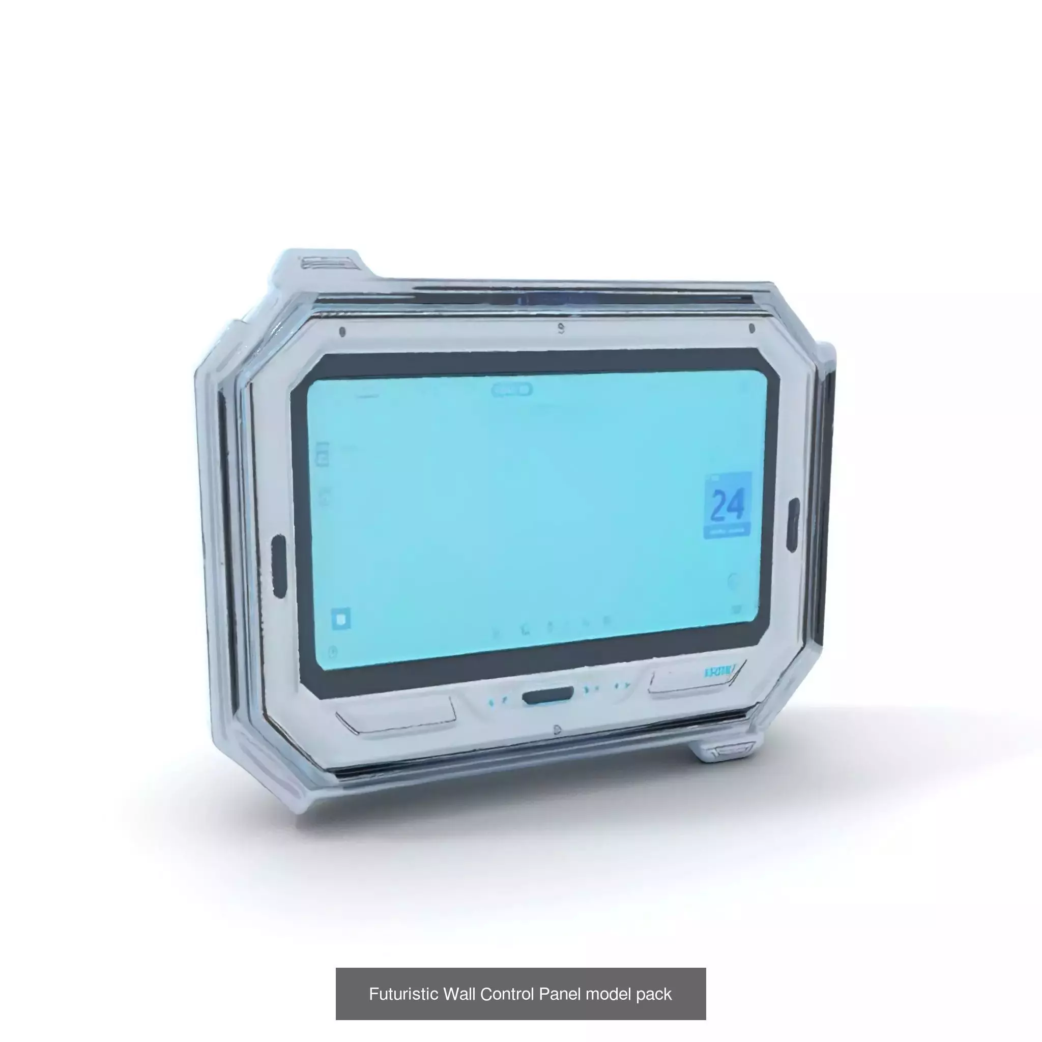 Advanced SciFi Medical Wall Modules 3D Model Collection_47