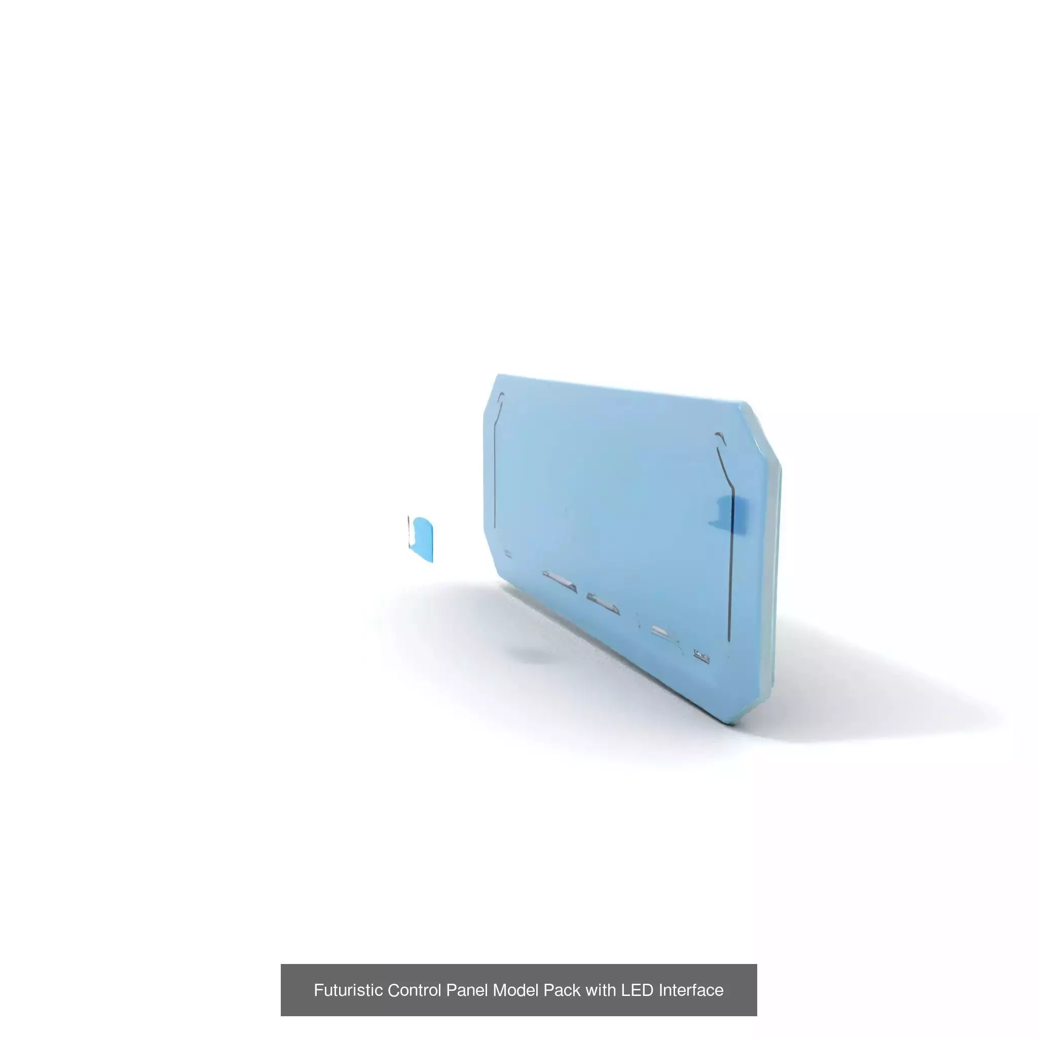 Advanced SciFi Medical Wall Modules 3D Model Collection_53